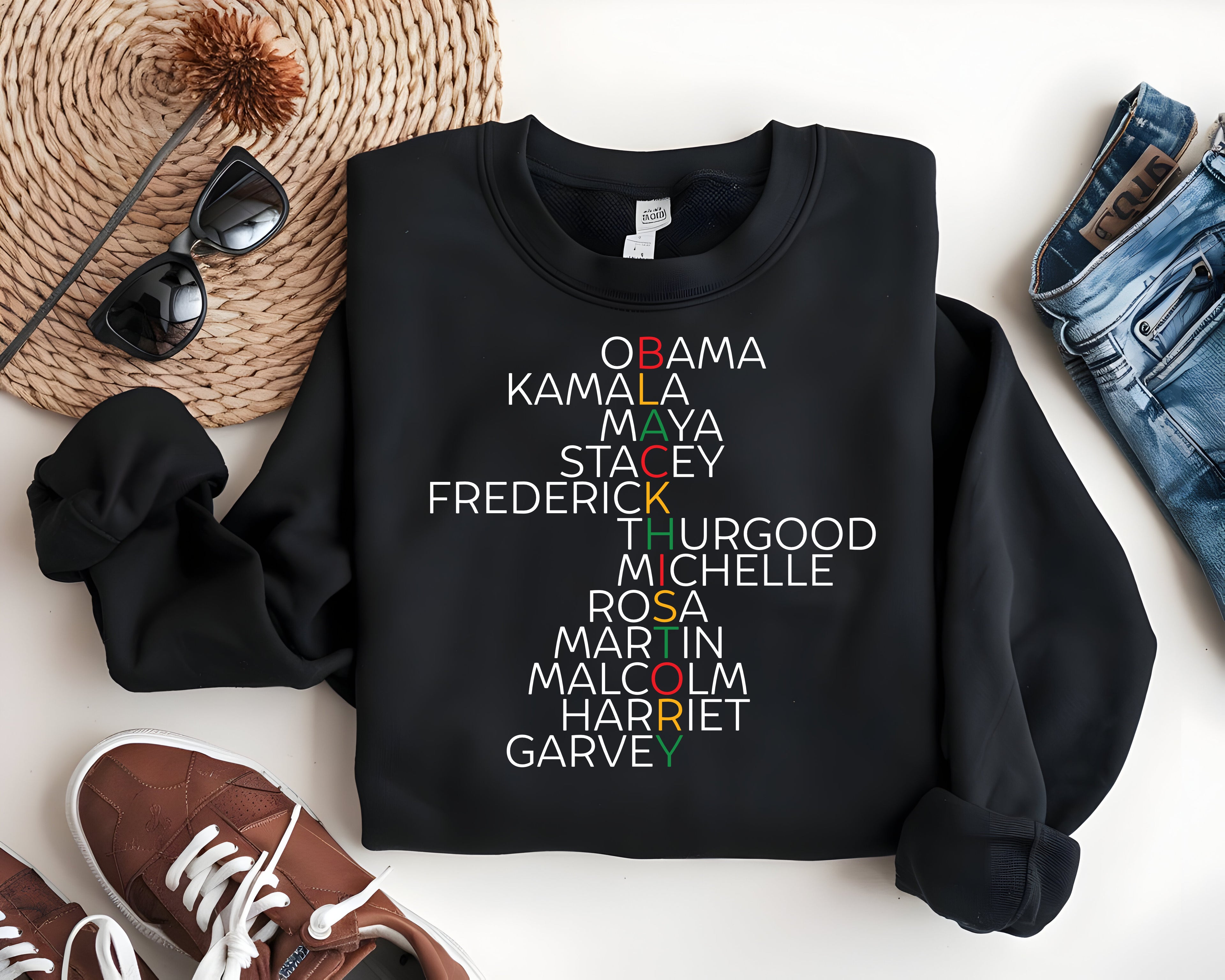 NAMES OF BLACK HISTORY PEOPLE SHIRT