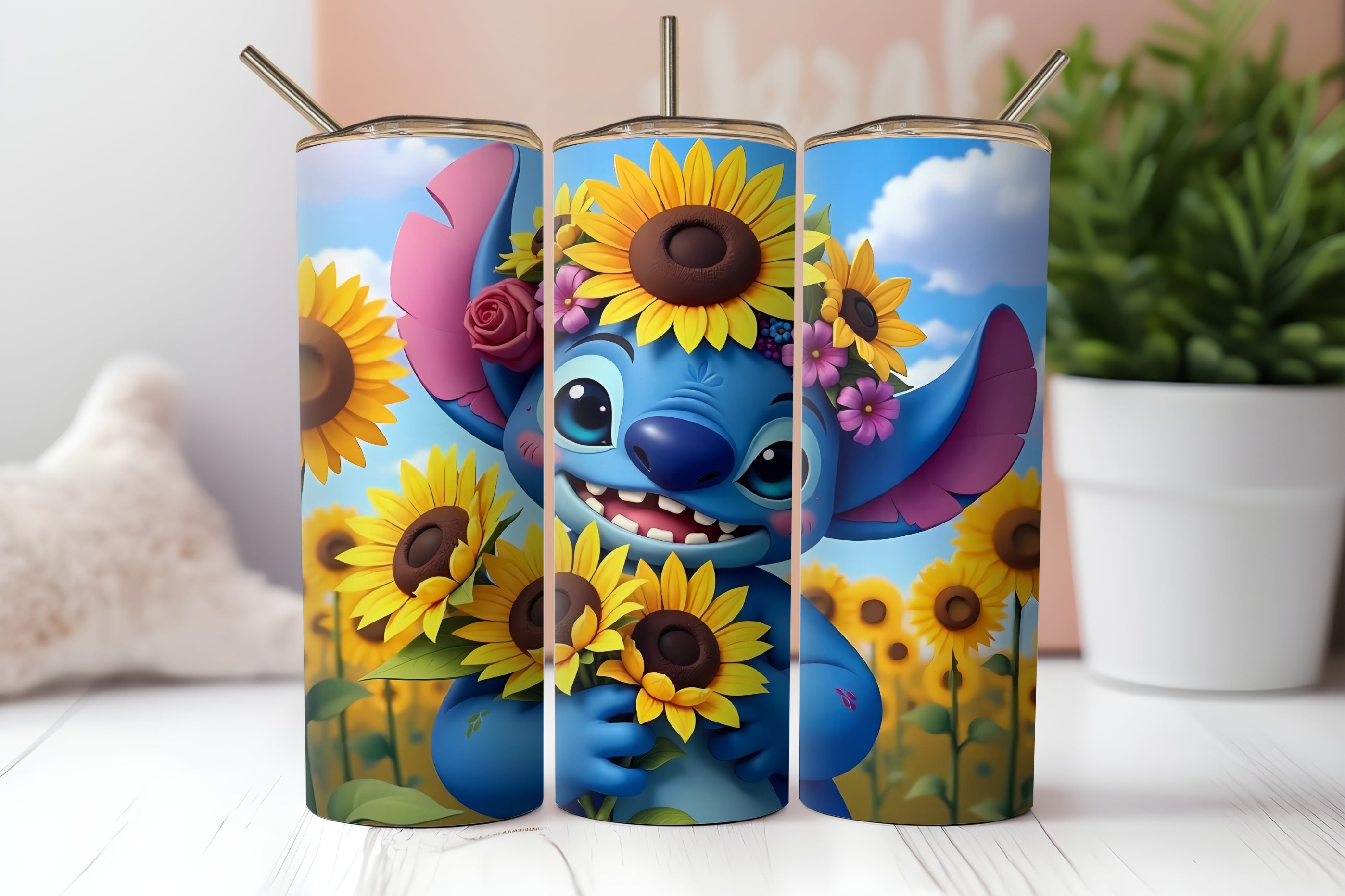 Stitch and Ohana theme 20oz Tumbler