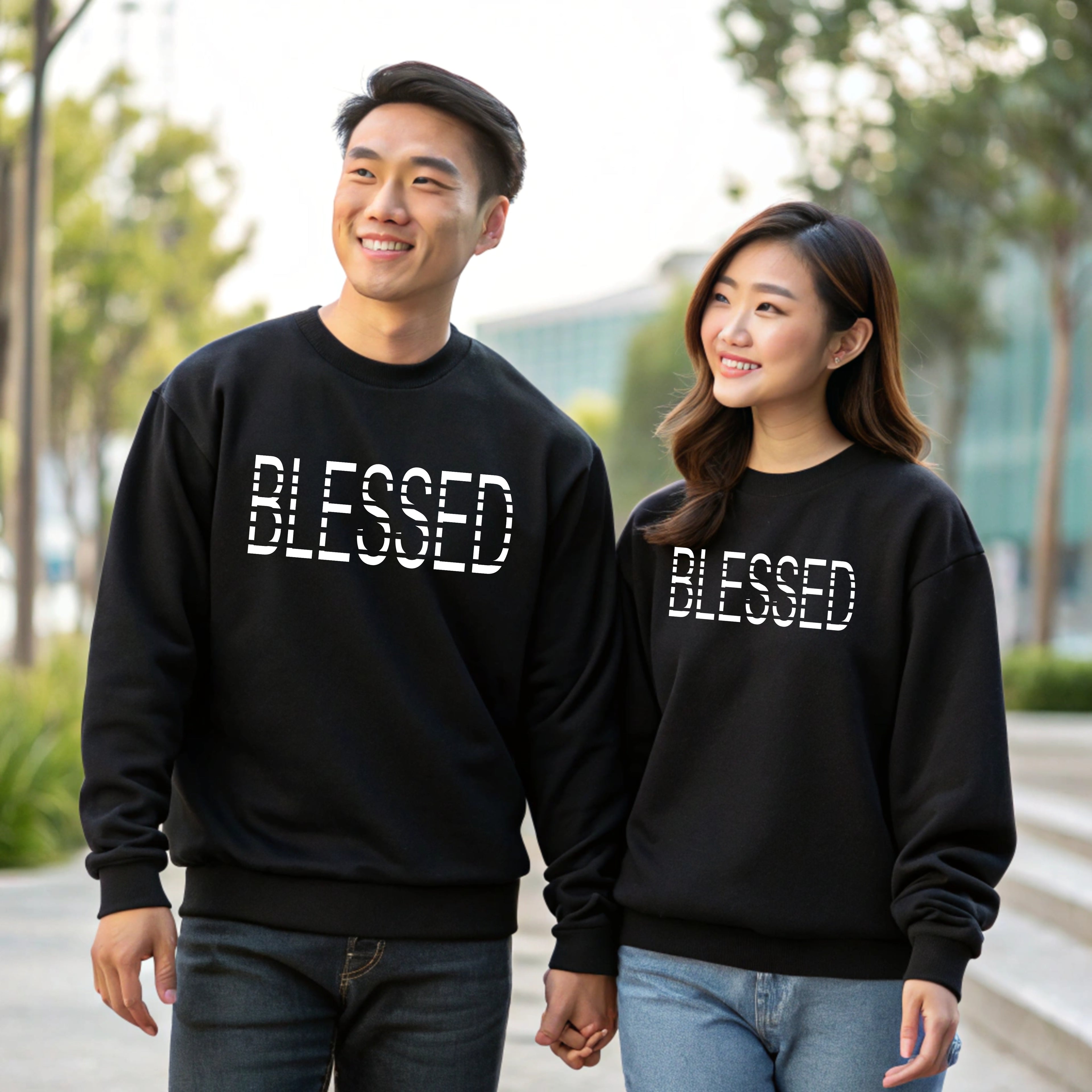 BLESSED Stripe design Shirt