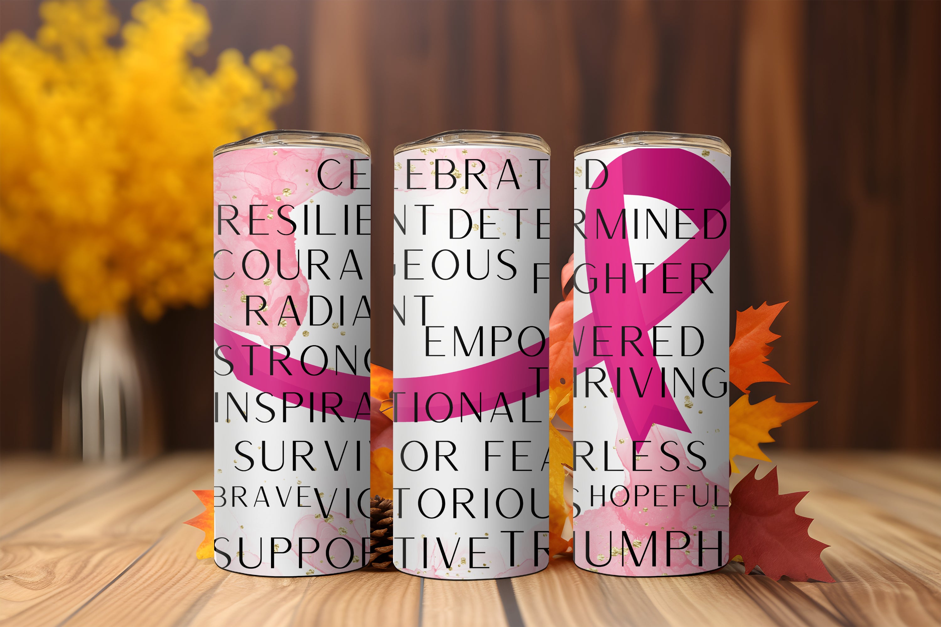Breast Cancer Theme 20oz Tumblers