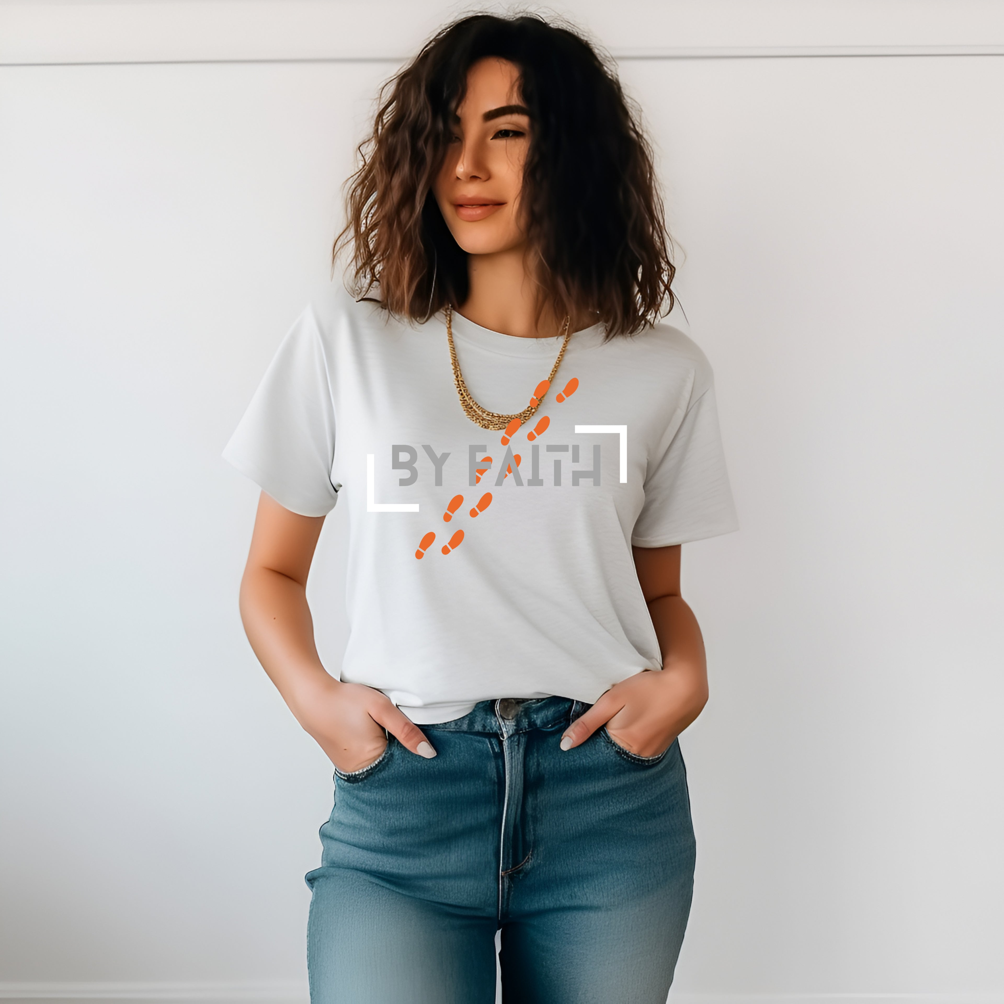 Walk by Faith religious theme T-shirt collection