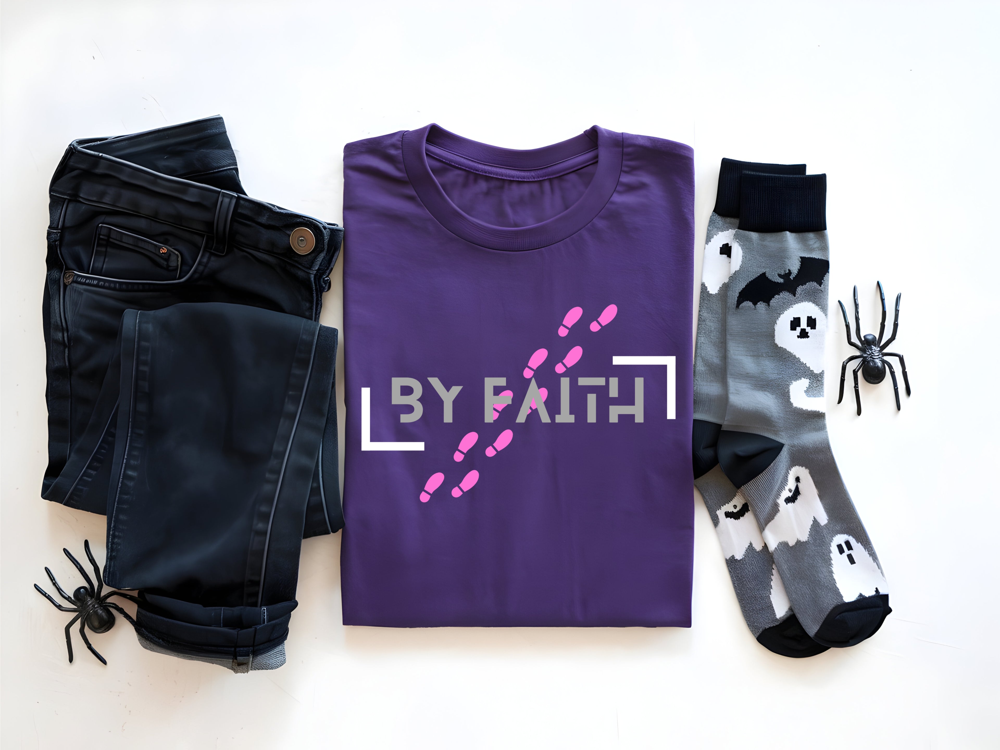 Walk by Faith religious theme T-shirt collection