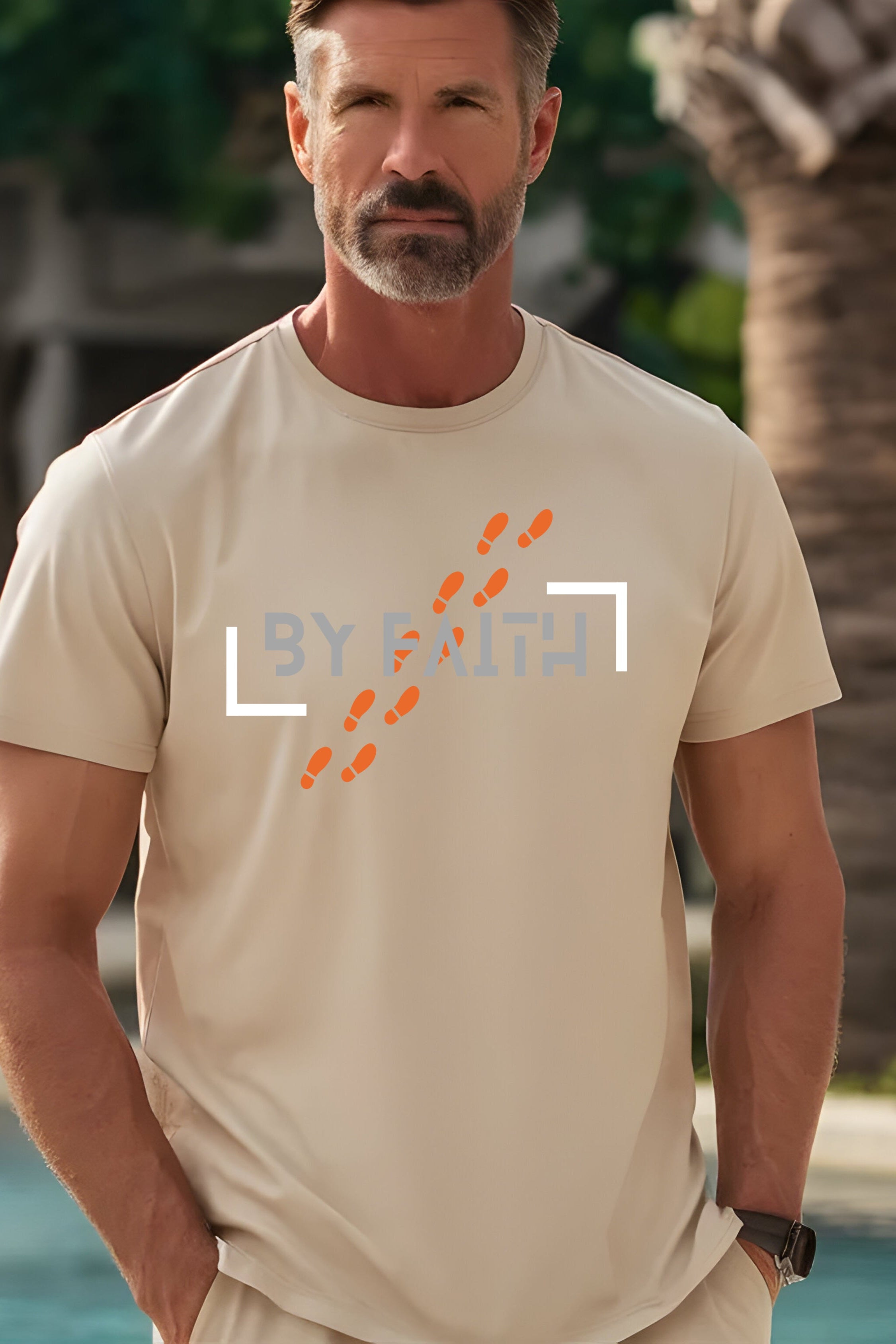 Walk by Faith religious theme T-shirt collection