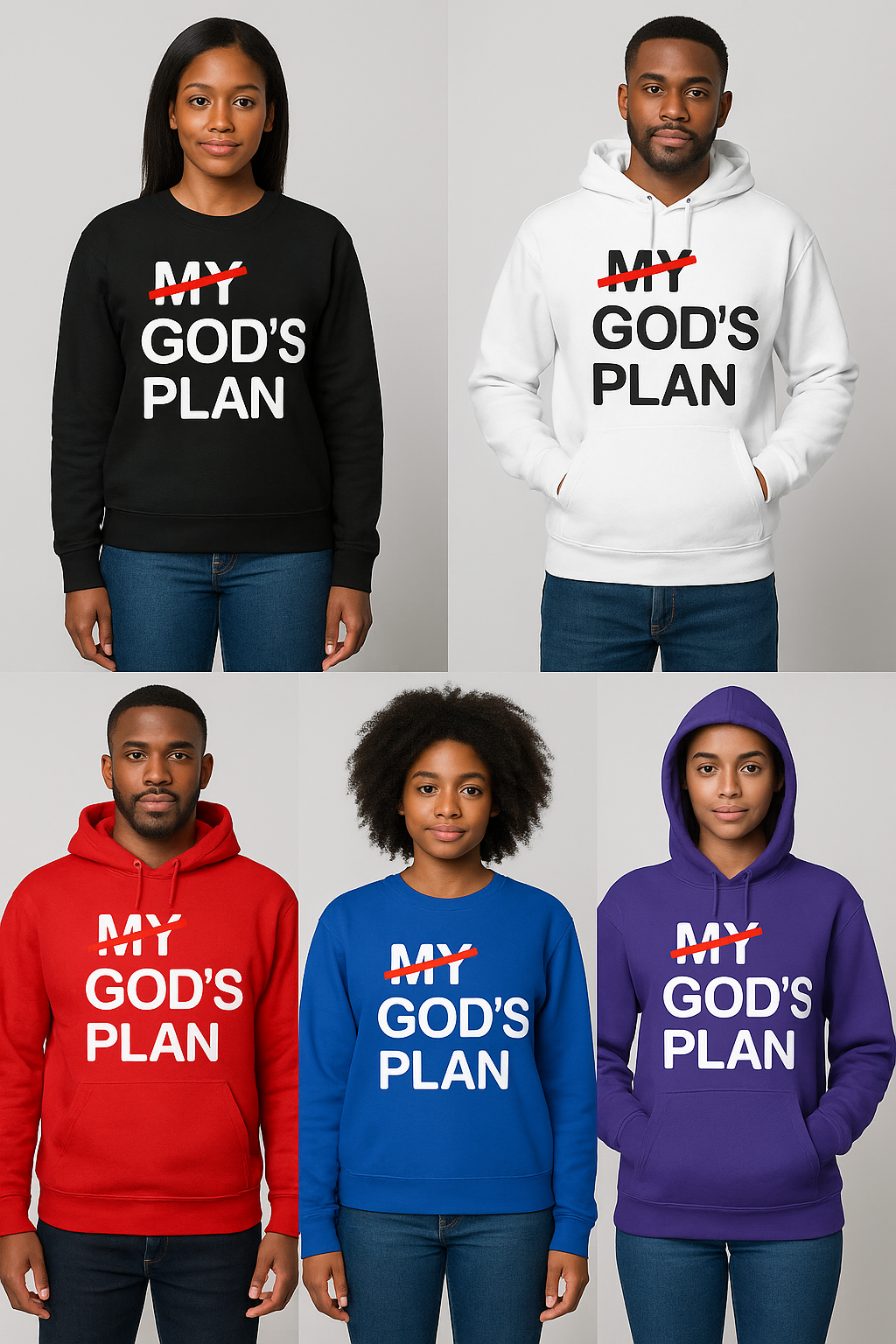 My GOD'S Plan. Religious T-shirt collection