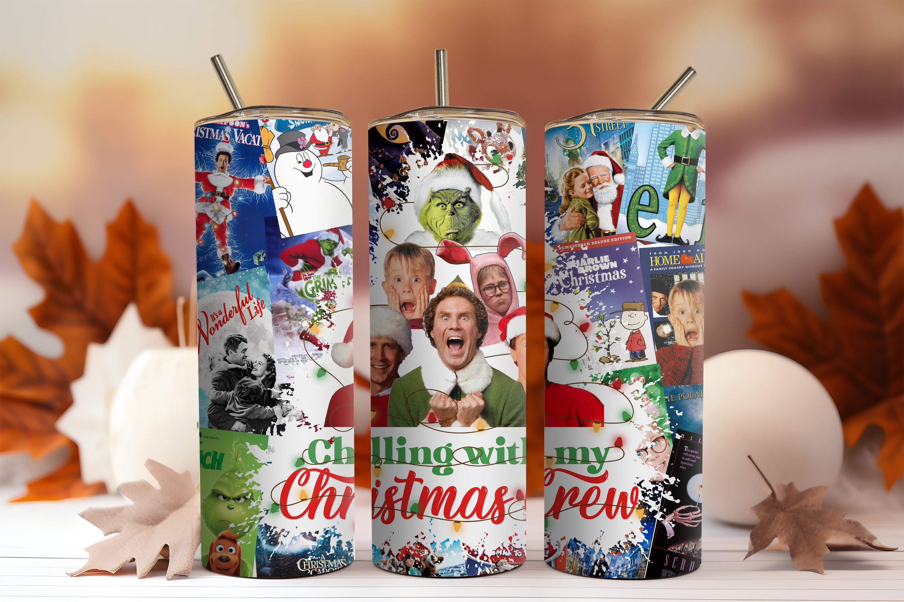 Christmas Theme 20oz Tumblers Buy2 Get 1 Free