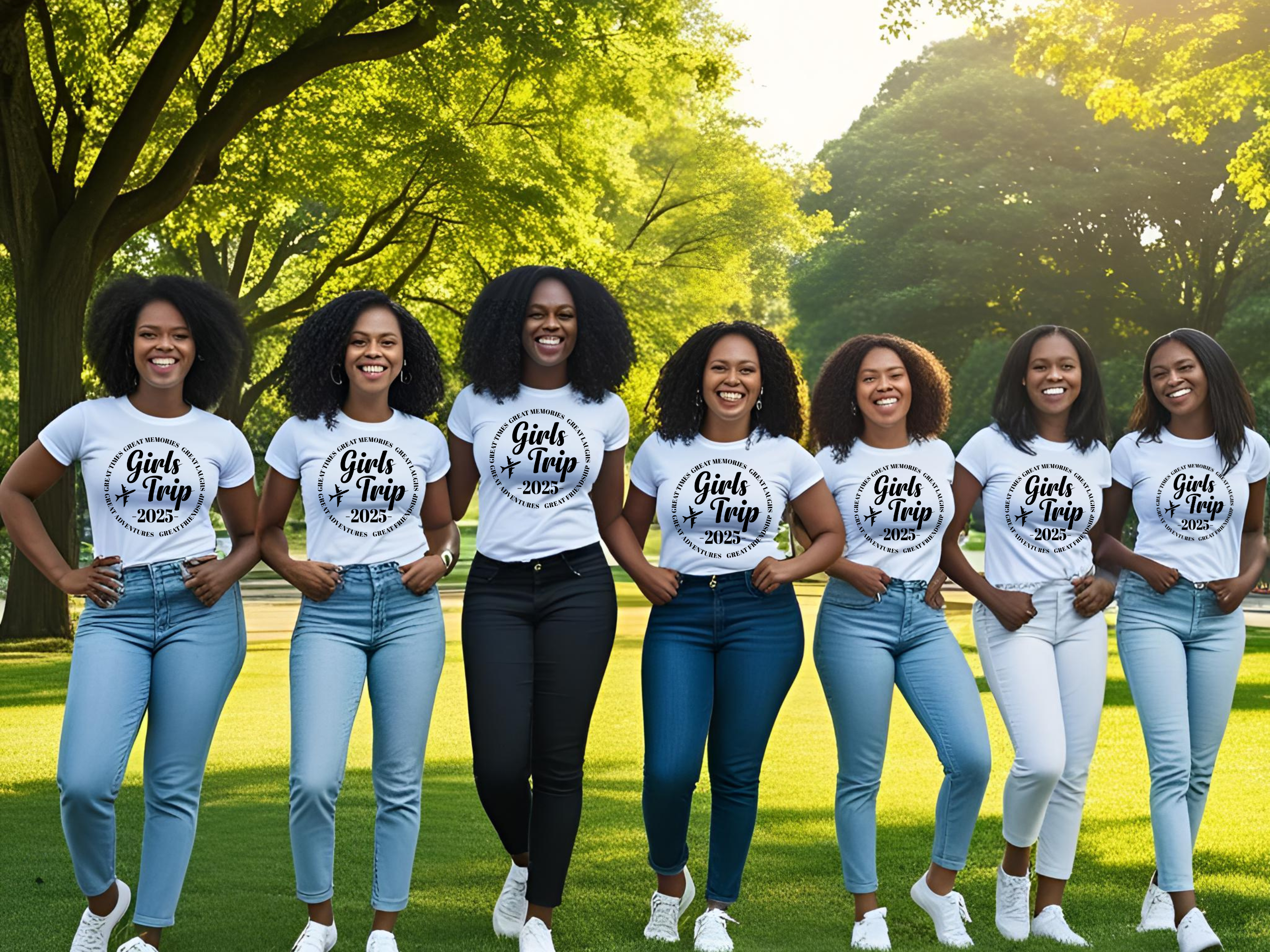 Girls Trip 2025, Great Times, Great Friendships T-shirts