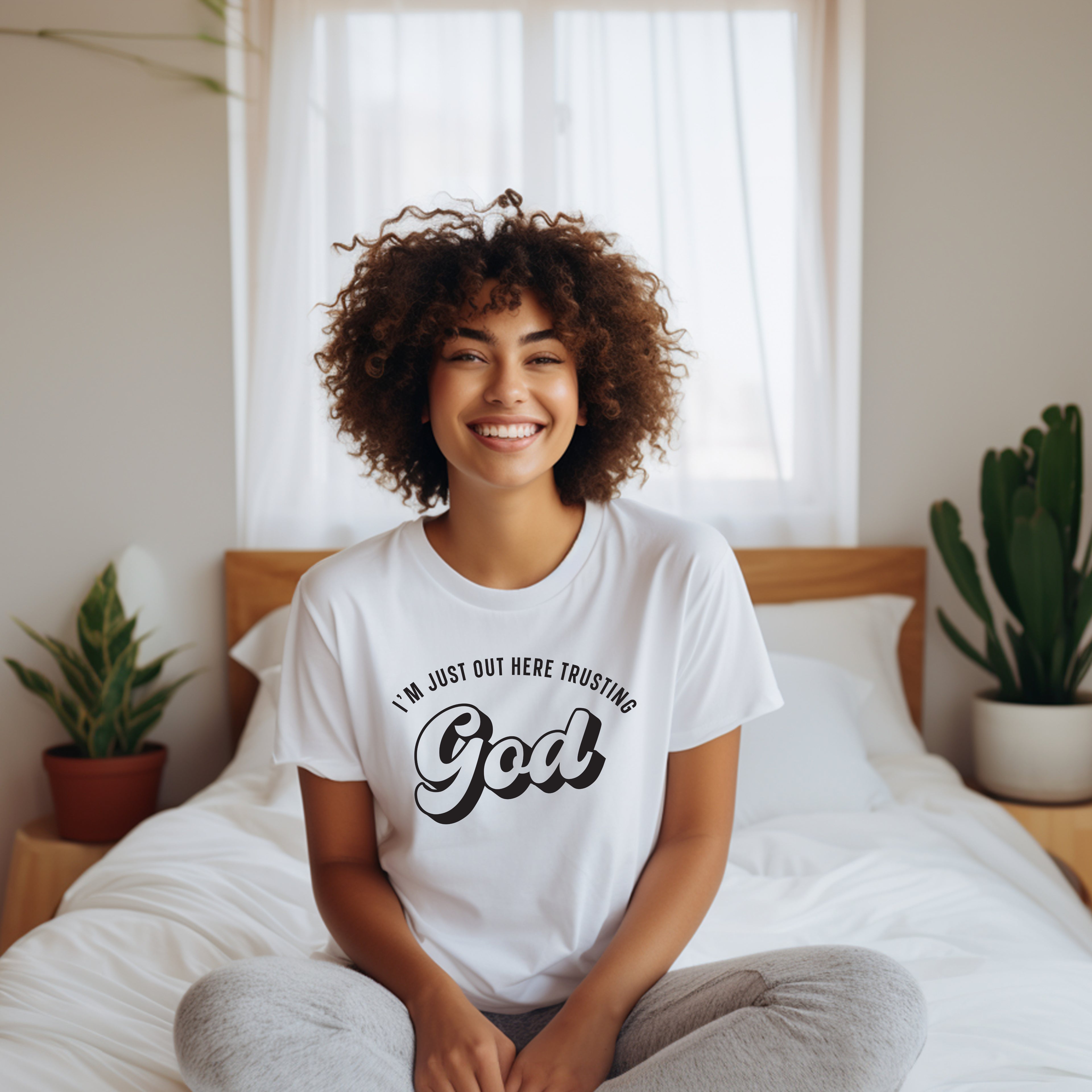 I'm Just Out Here Trusting GOD T-Shirt collections