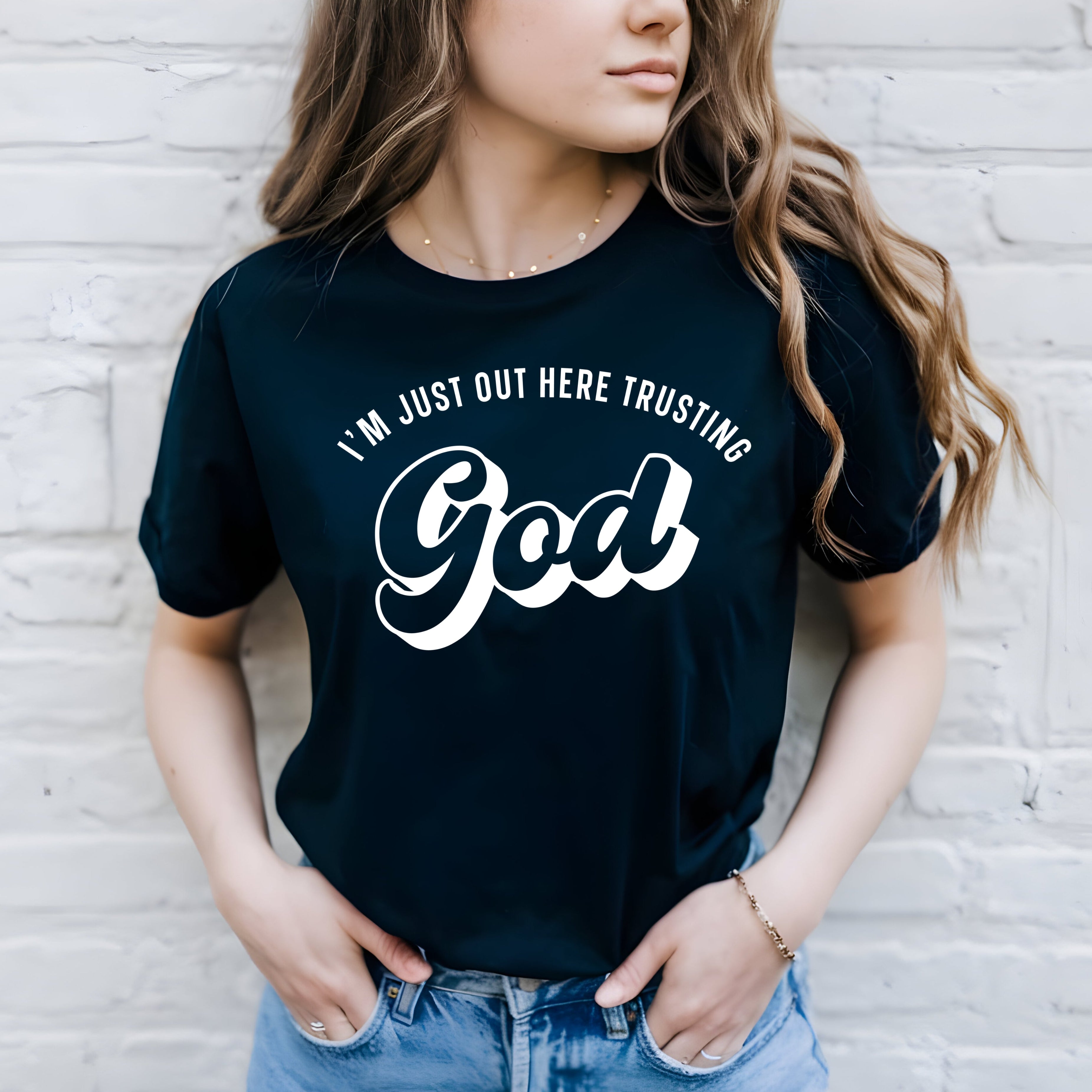 I'm Just Out Here Trusting GOD T-Shirt collections