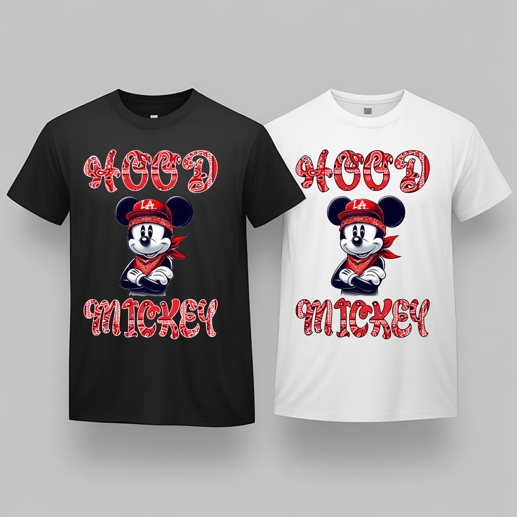 Hood Mickey, Red Bandana theme T-shirt