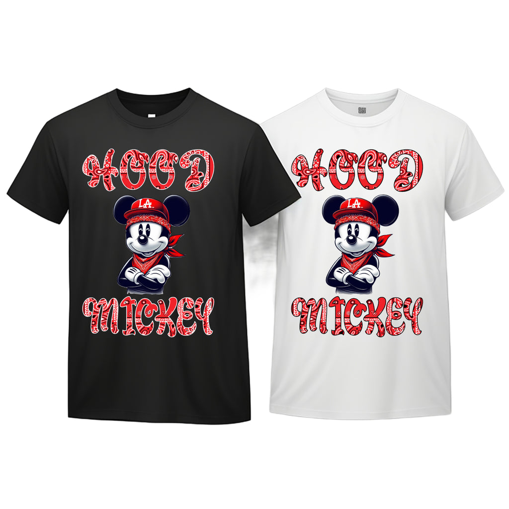 Hood Mickey, Red Bandana theme T-shirt