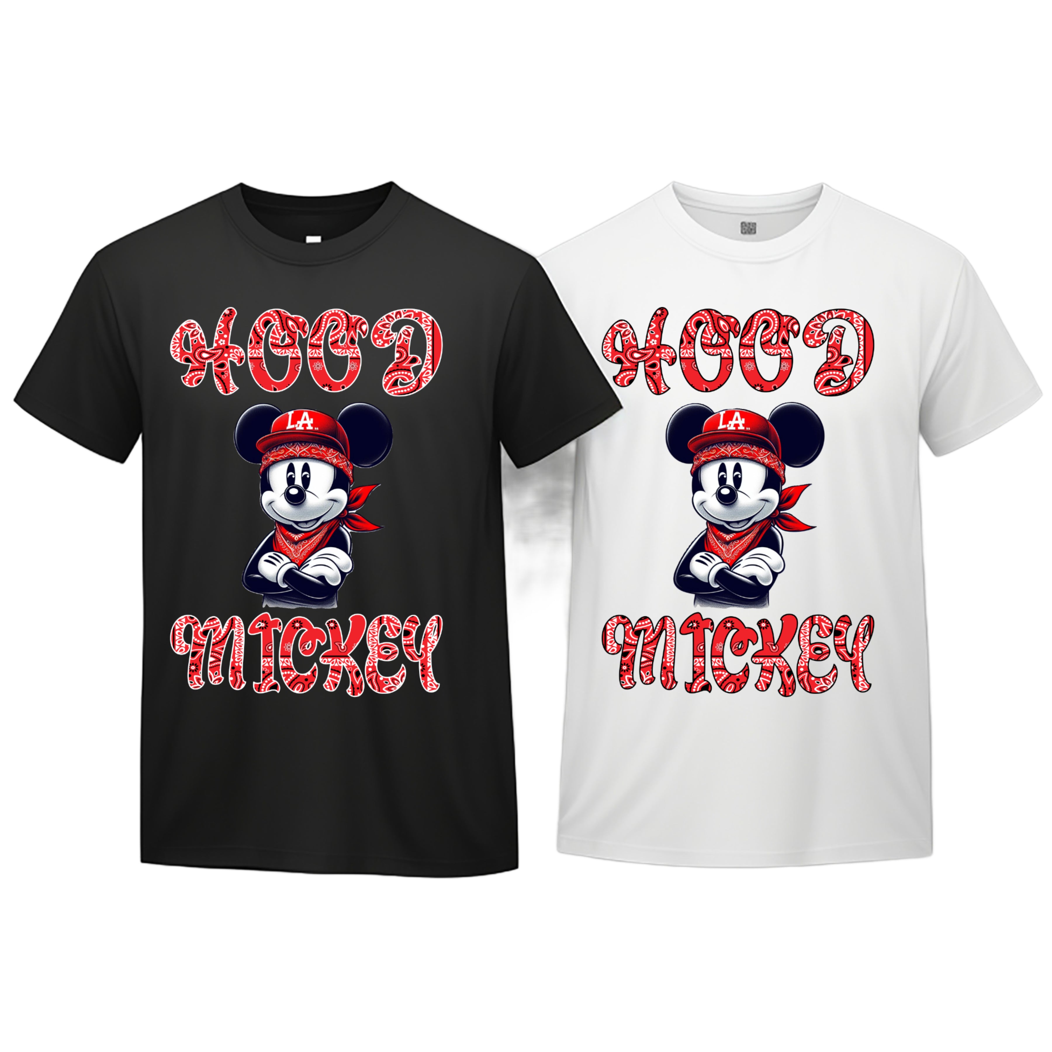 Hood Mickey, Red Bandana theme T-shirt