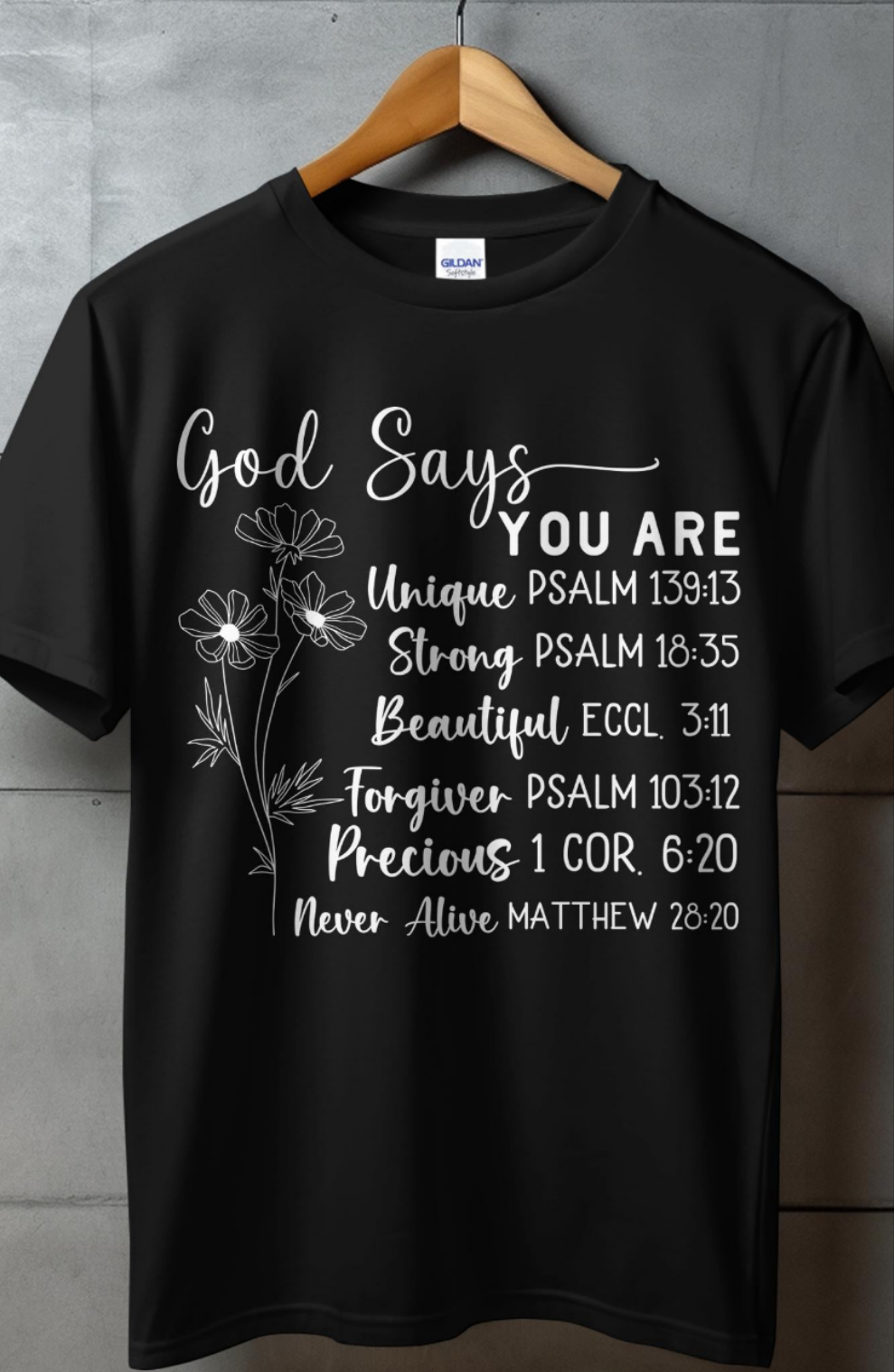 God Says/ Religious quote Apparel