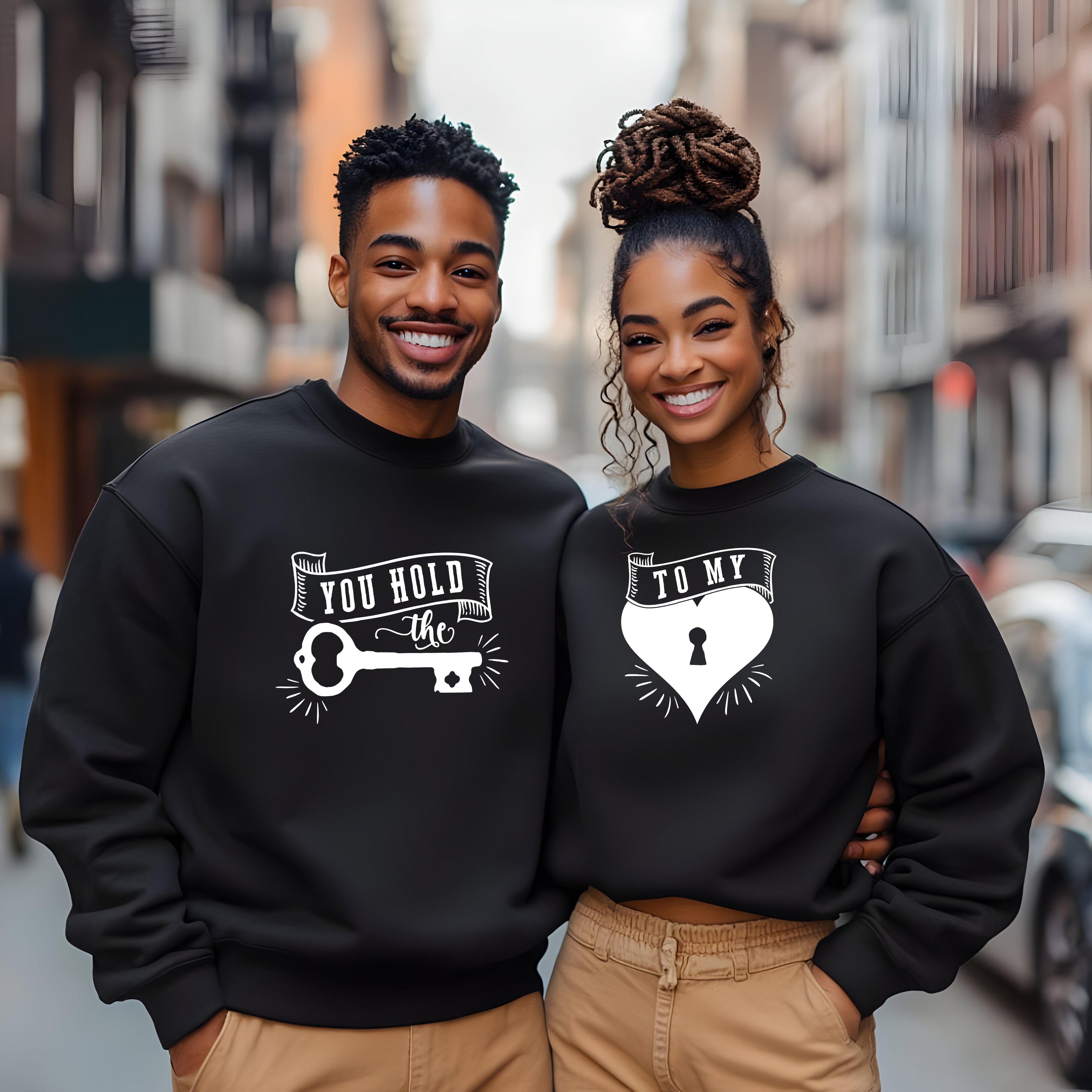 YOU HOLD THE KEY/ TO MY HEART COUPLES SHIRT