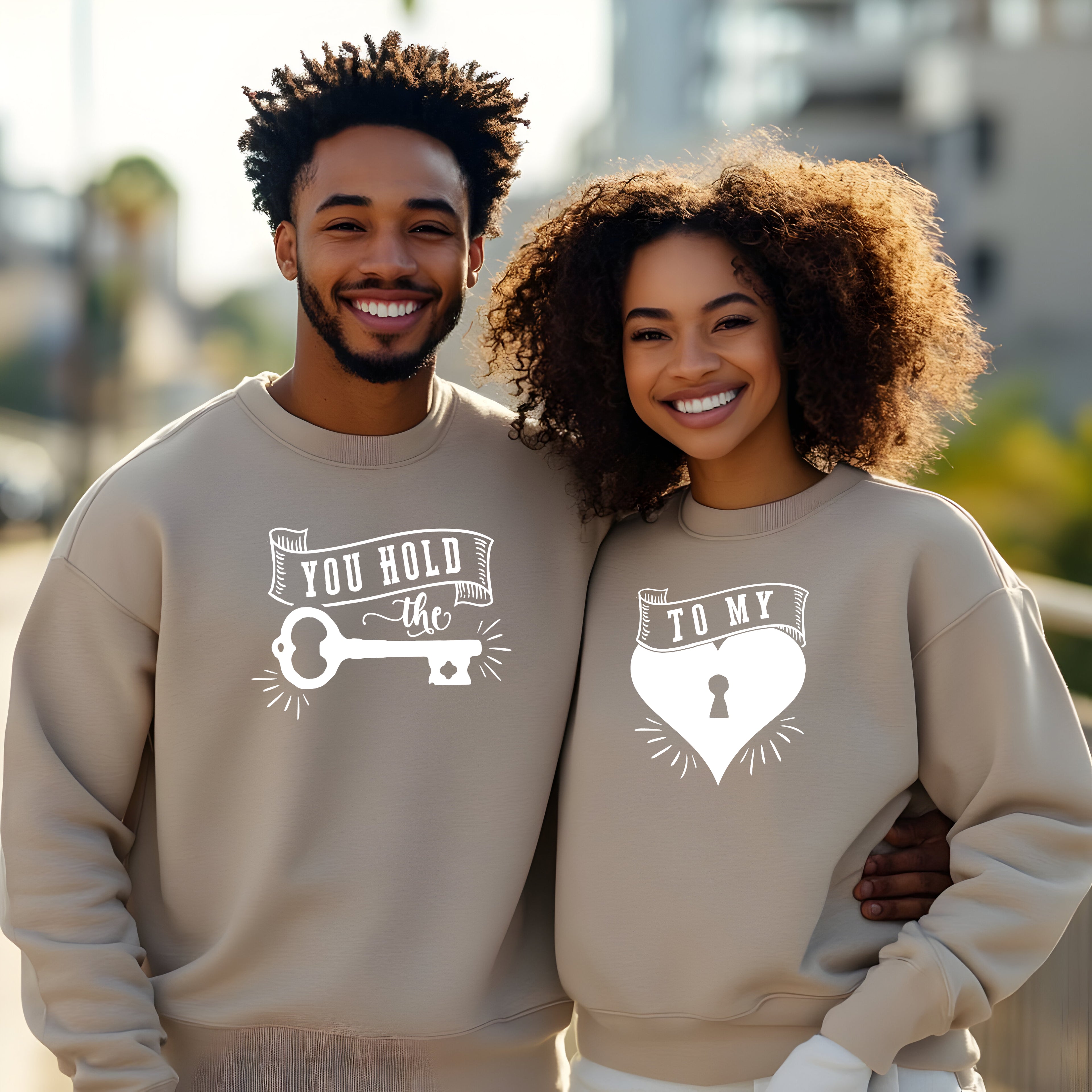 YOU HOLD THE KEY/ TO MY HEART COUPLES SHIRT