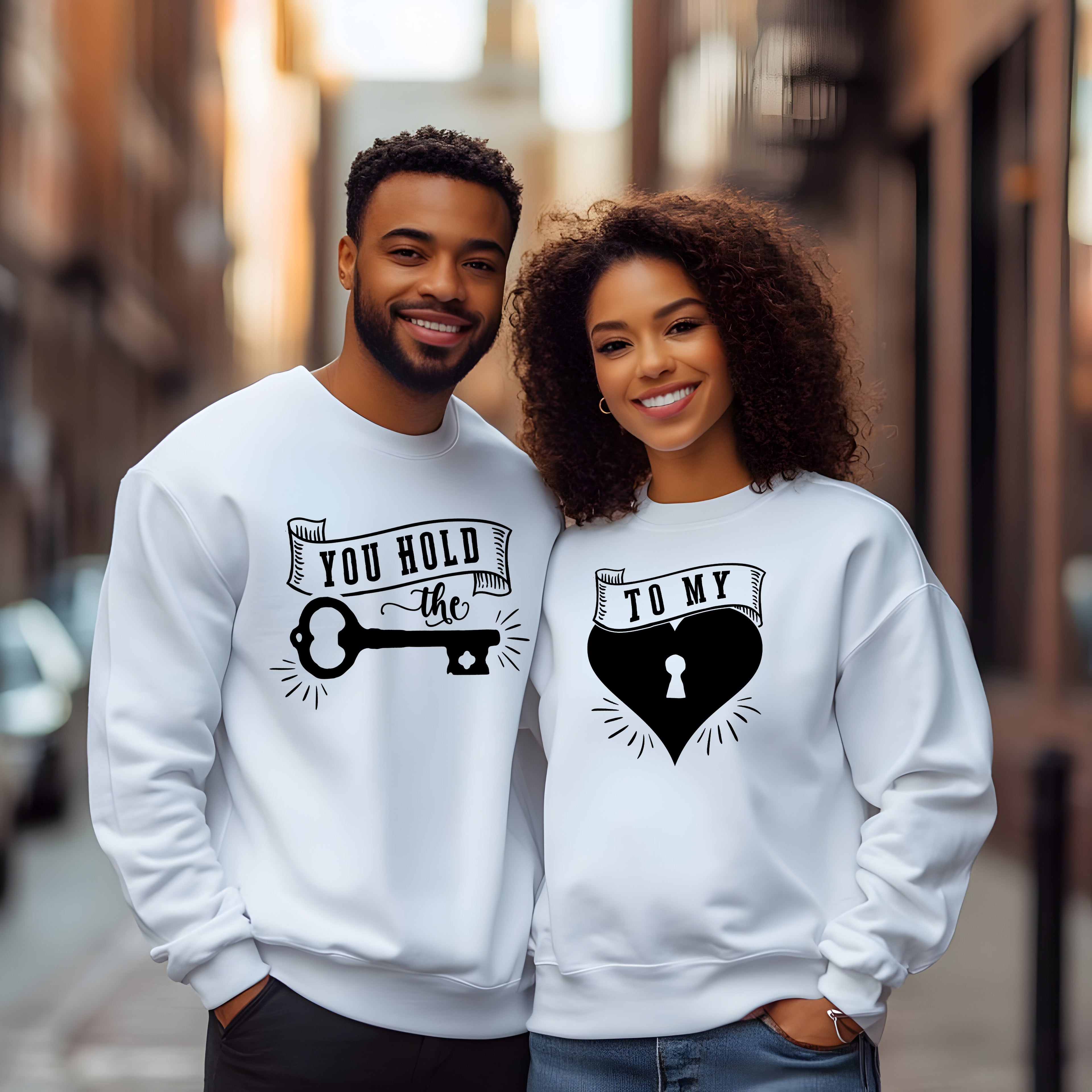 YOU HOLD THE KEY/ TO MY HEART COUPLES SHIRT