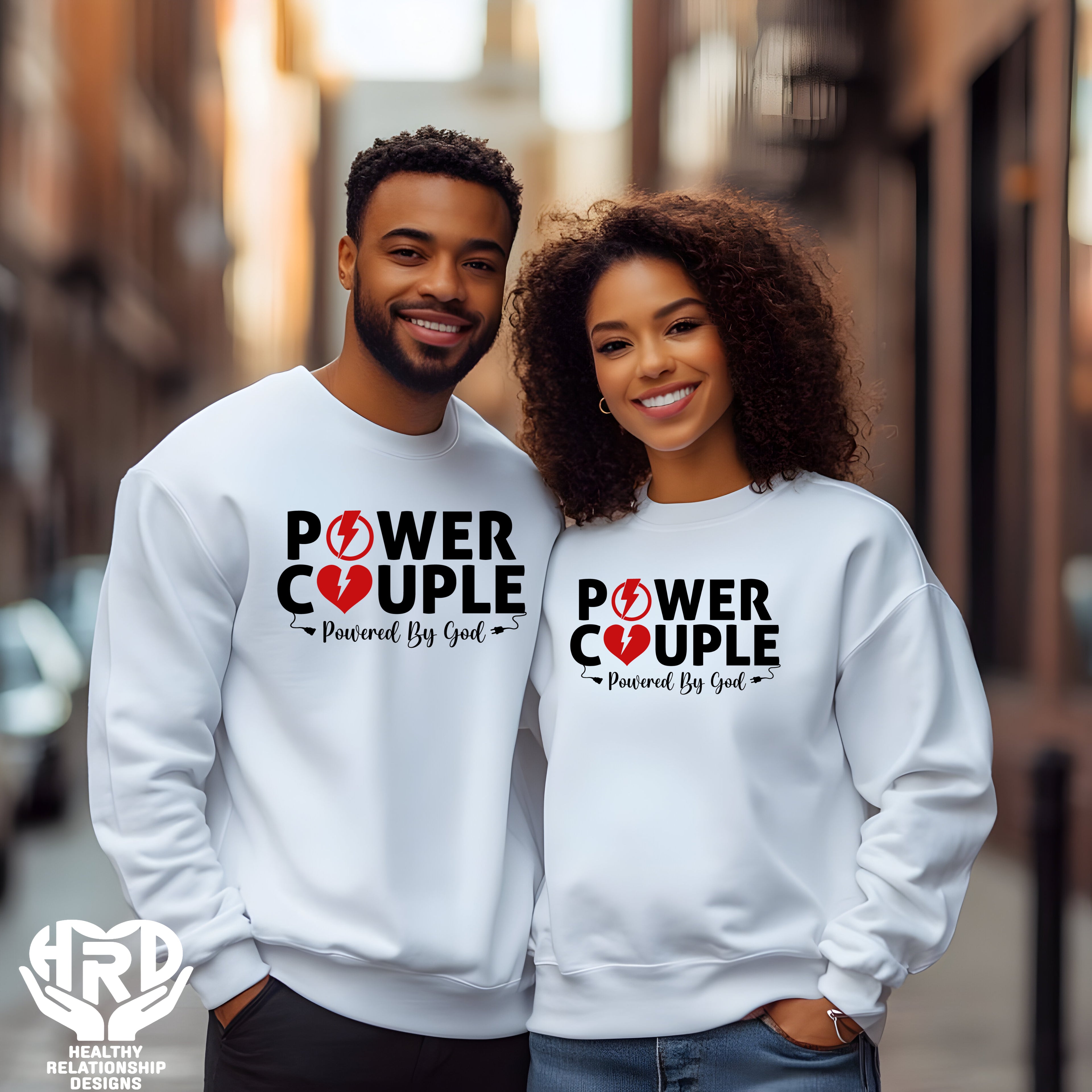 POWER COUPLE POWERED BY GOD COUPLES SHIRTS