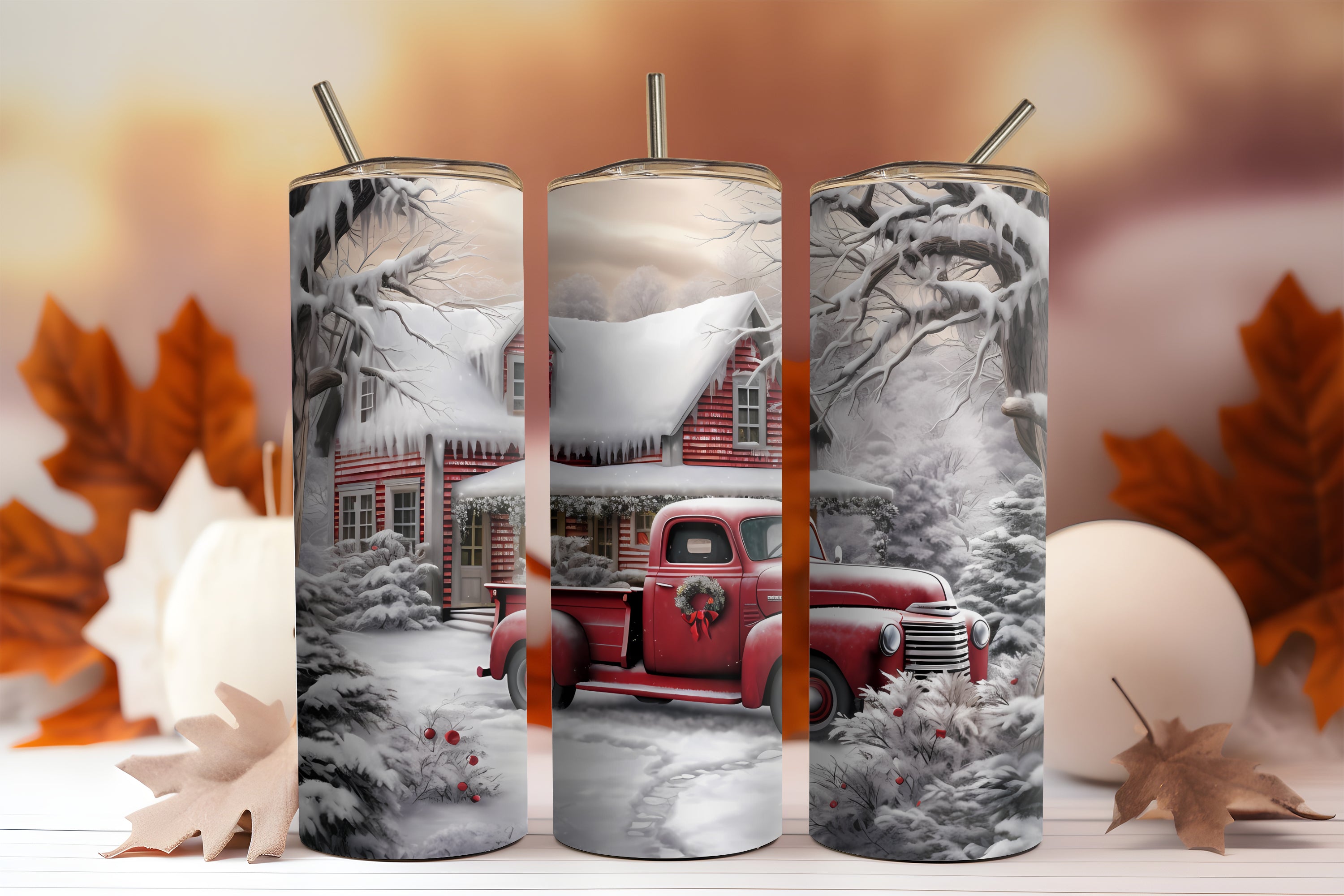 Christmas Theme 20oz Tumblers Buy2 Get 1 Free