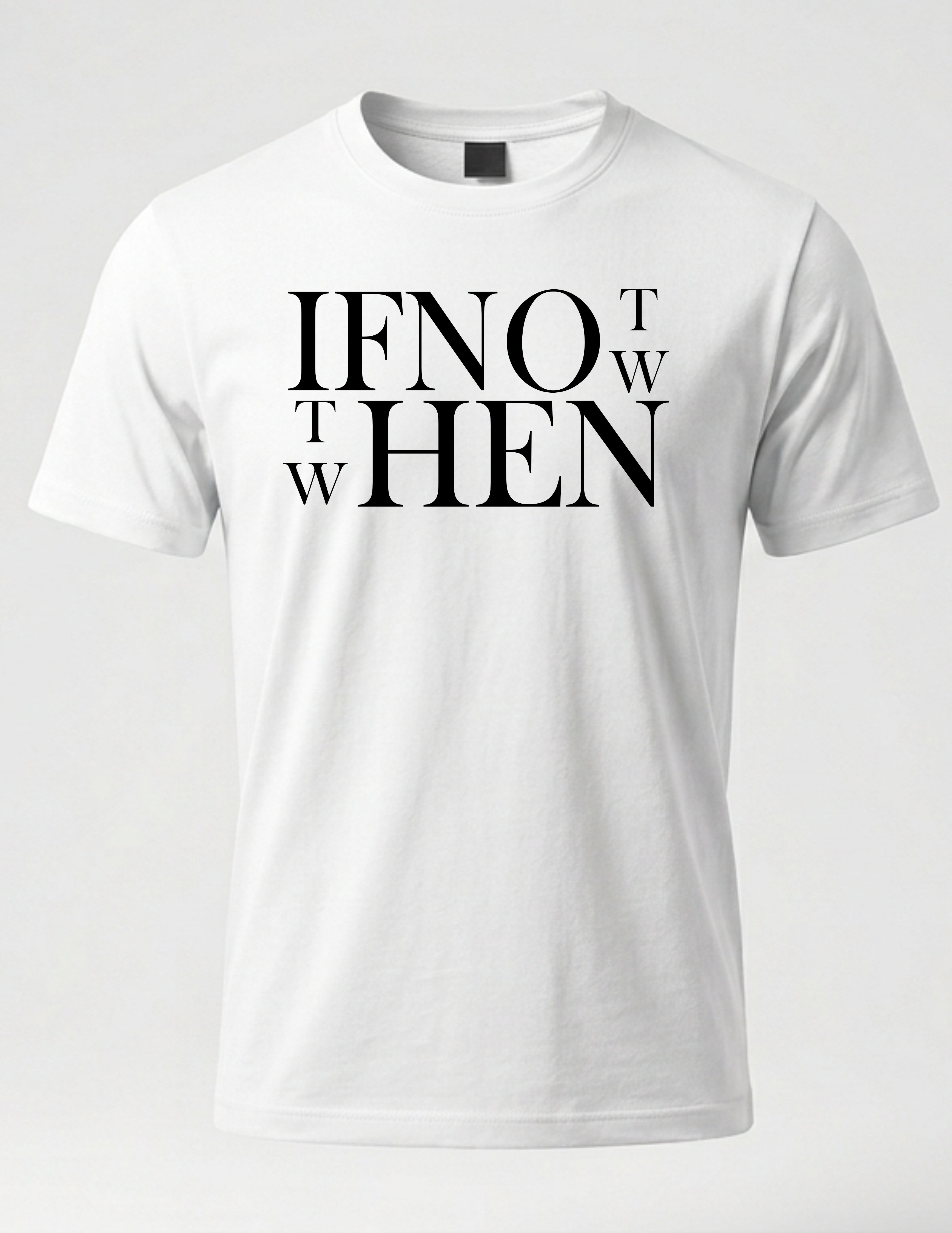 IF NOT NOW, THEN WHEN T-Shirt Collection