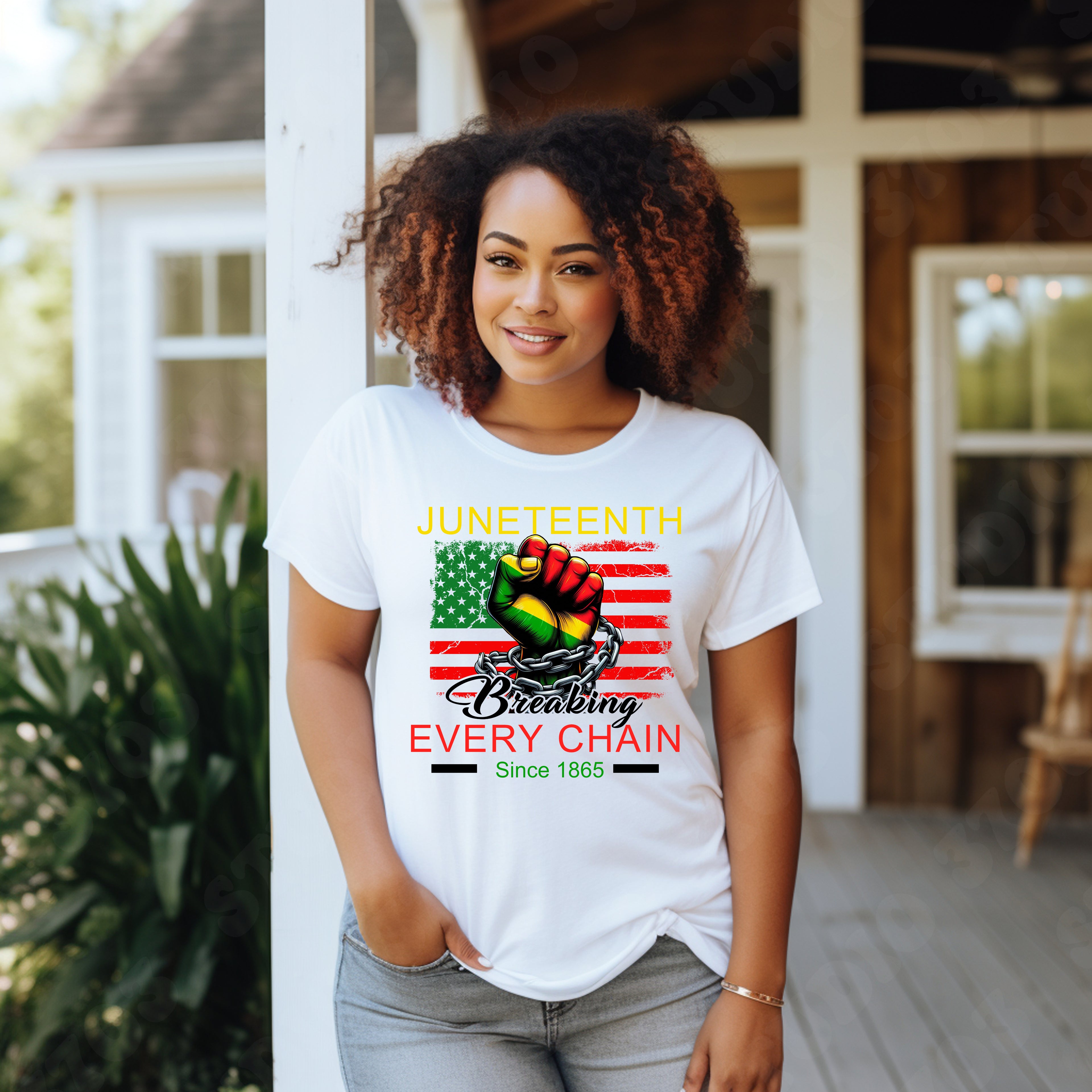 Juneteenth Breaking Every Chain, T-Shirt