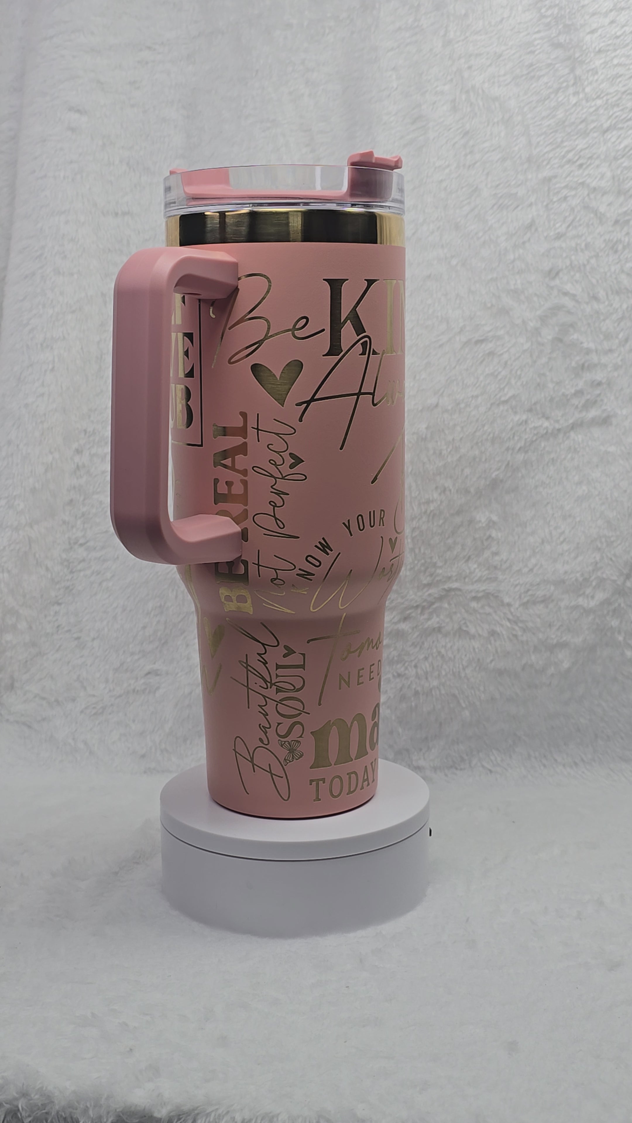 Inspirational, Daily Affirmation 40oz Laser-Engraved Tumbler
