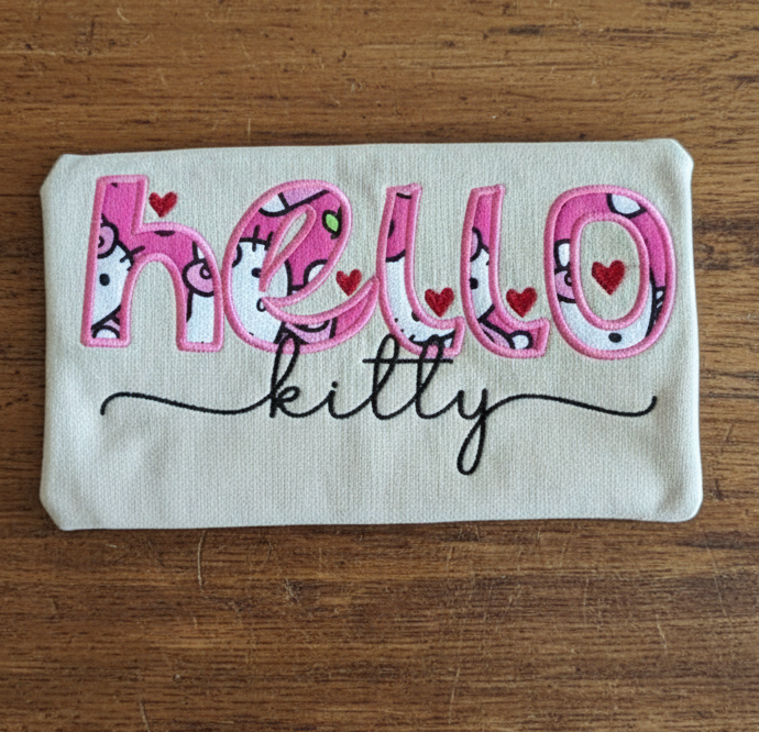 HELLO KITTY Applique Embroidery Crewnecks and Hoodies
