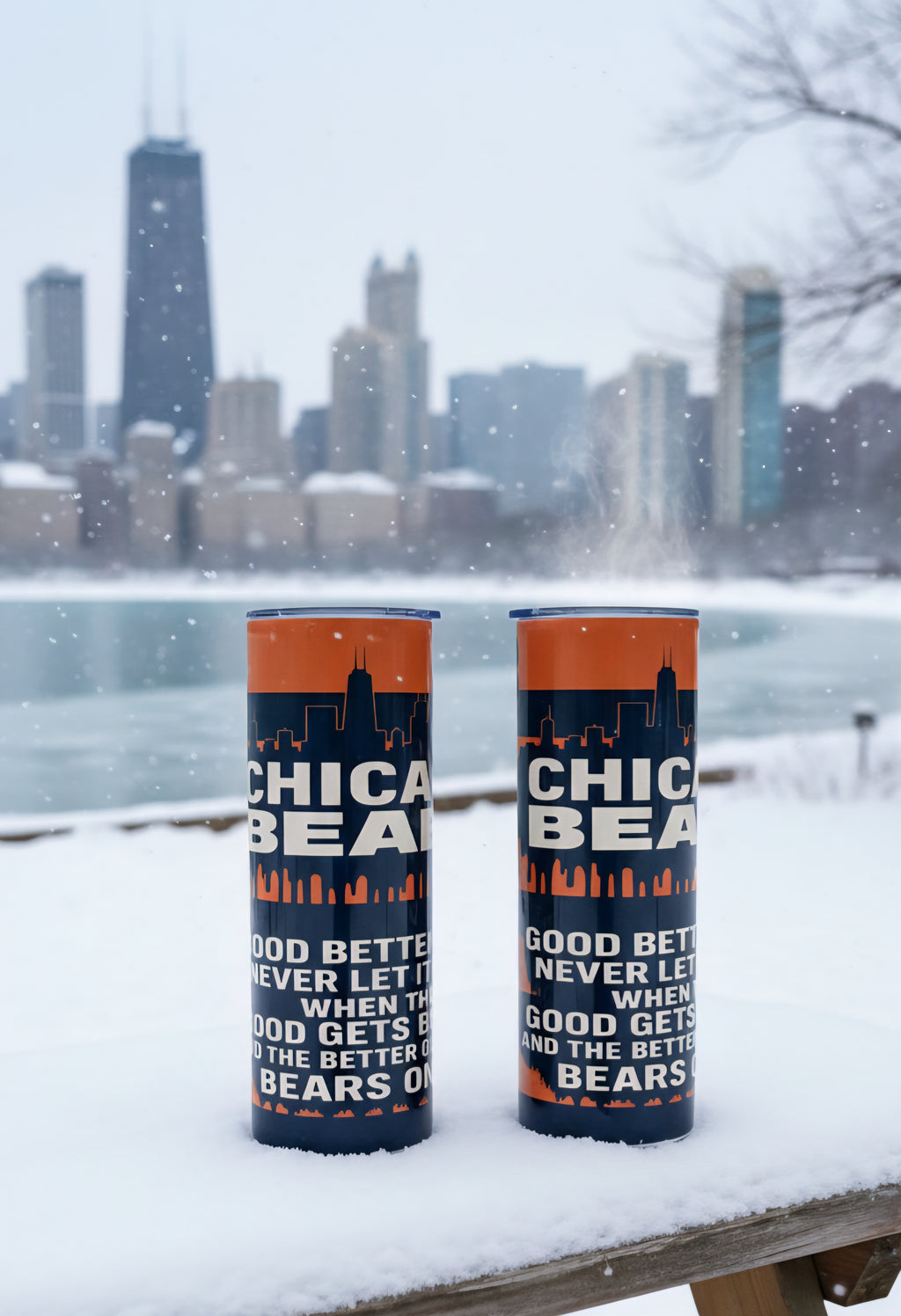 GOOD BETTER BEST... 20oz Chicago Bears Tumbler