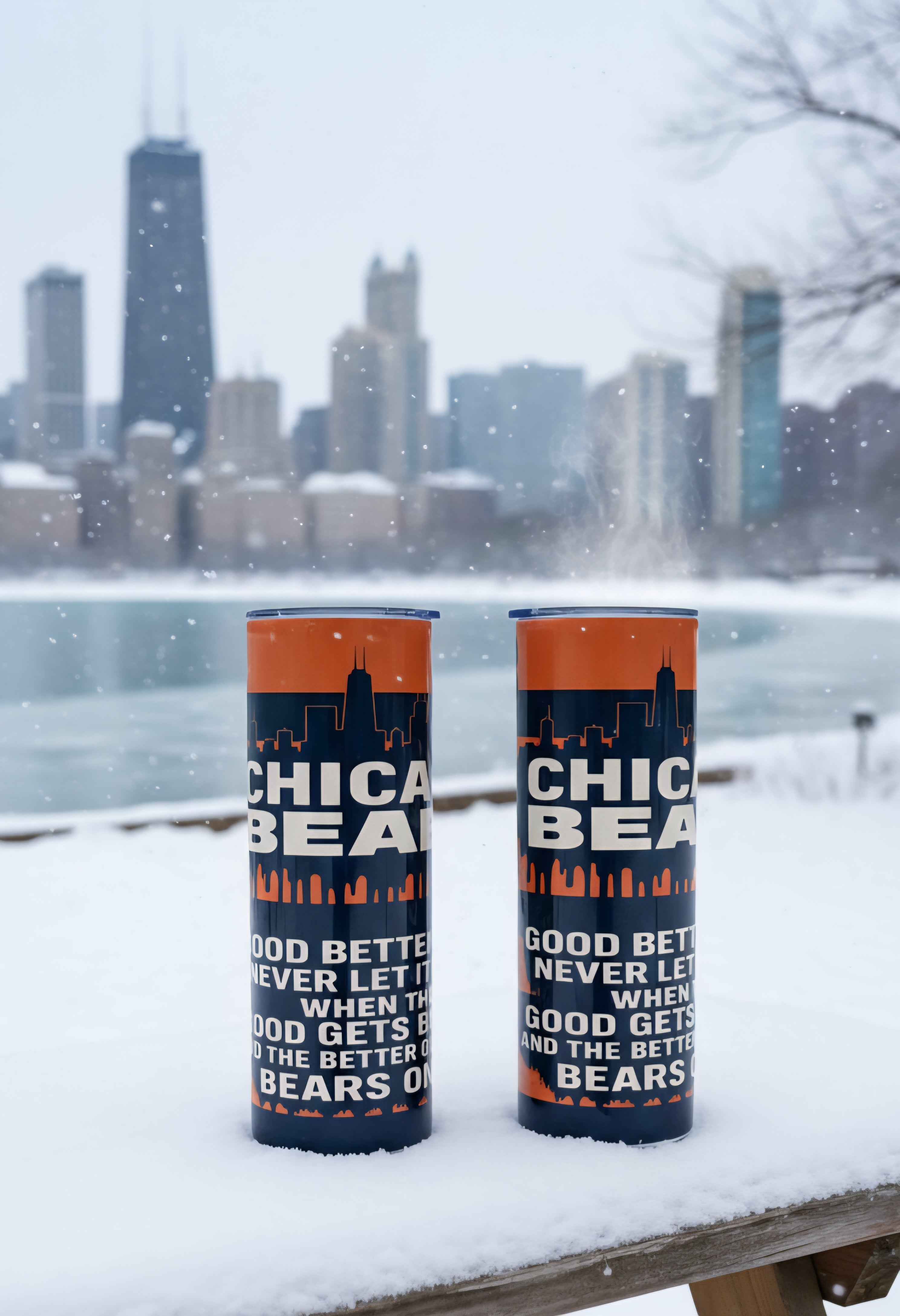 GOOD BETTER BEST... 20oz Chicago Bears Tumbler