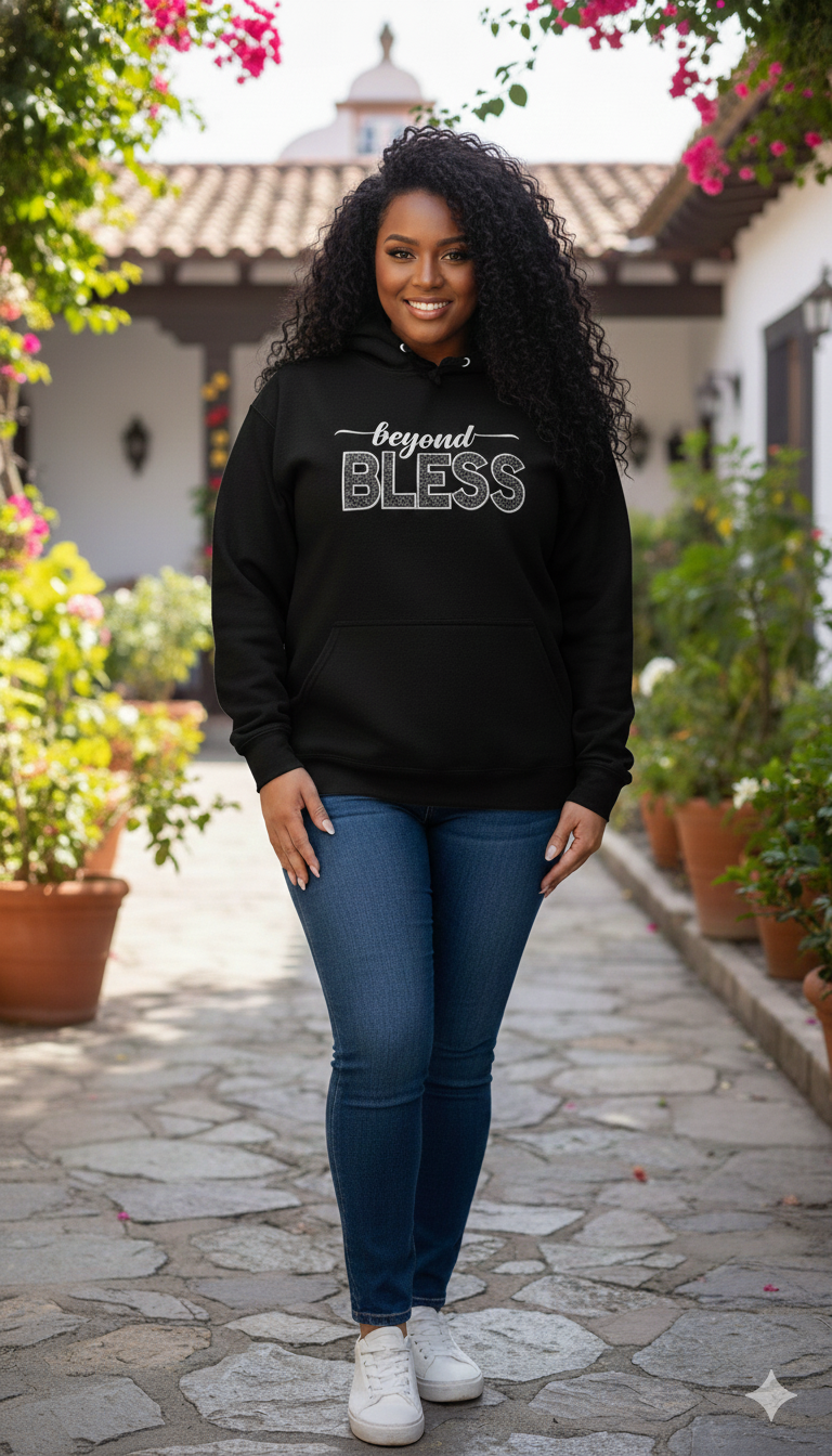 "Beyond BLESS" Embroidery custom Sweatshirt and Hoodie