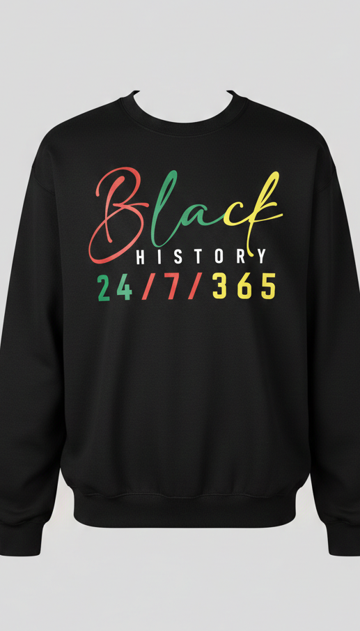 24/7/365 Black History Shirt Collection