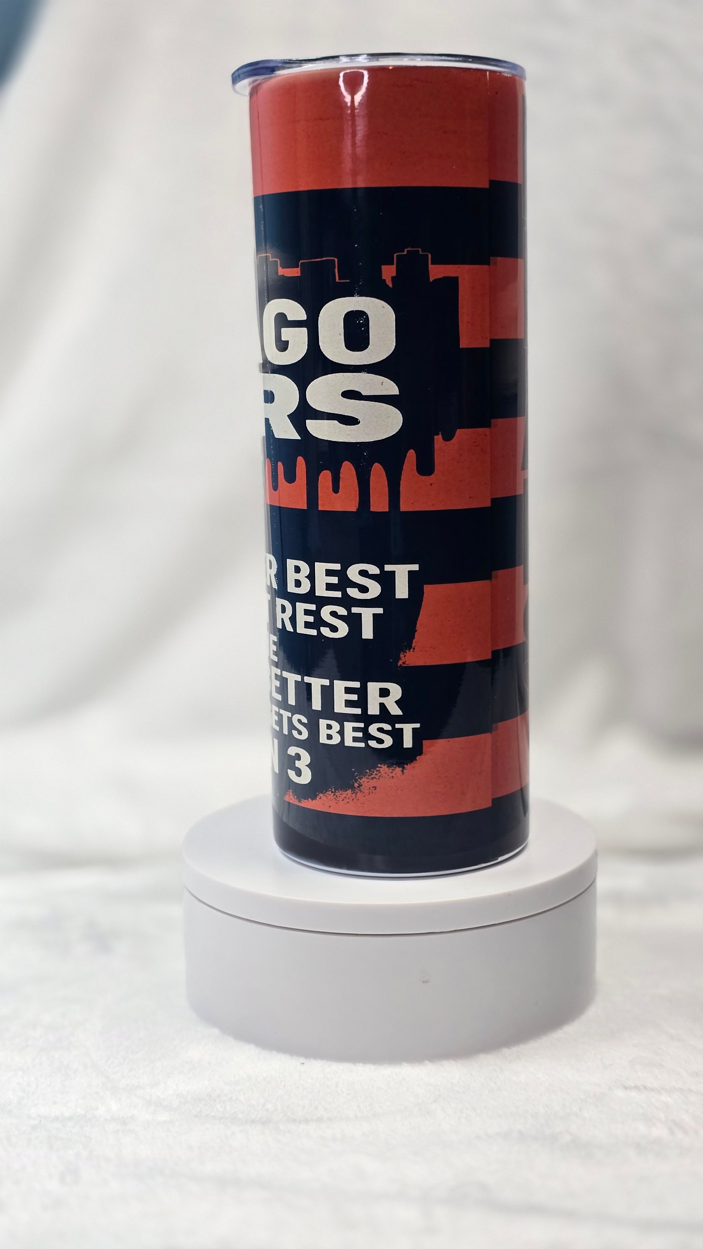 GOOD BETTER BEST... 20oz Chicago Bears Tumbler