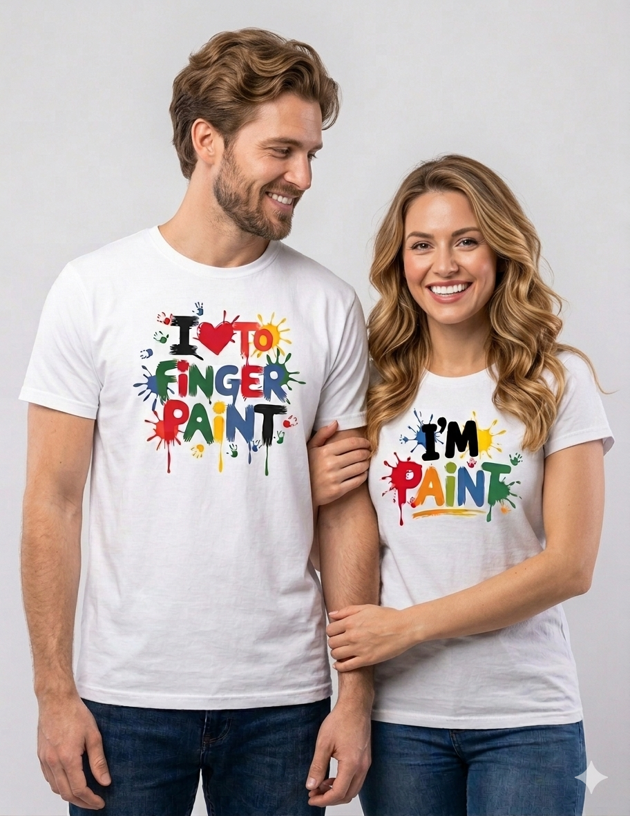 I Love to Finger Paint/ I'm Paint Shirt Collection