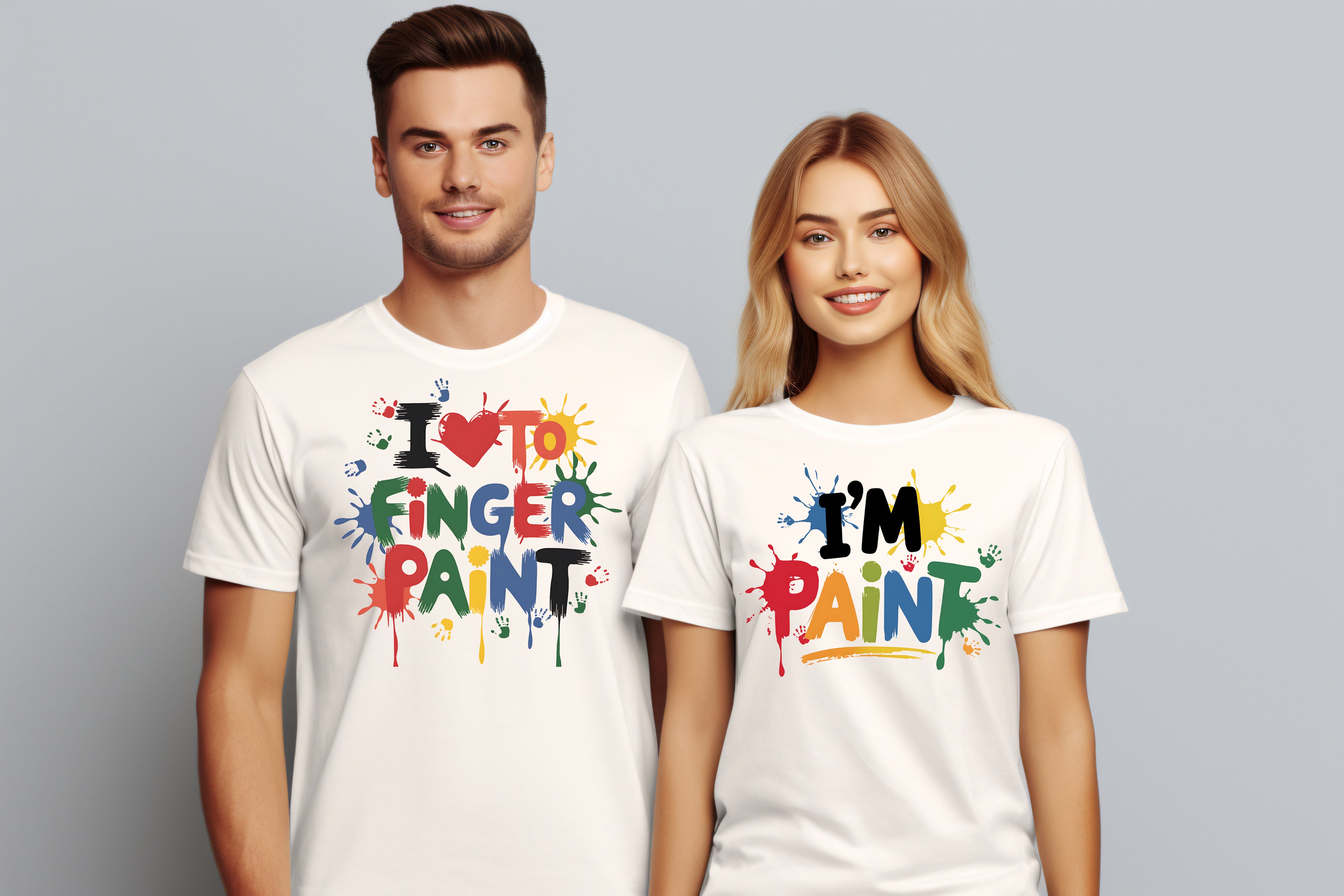 I Love to Finger Paint/ I'm Paint Shirt Collection