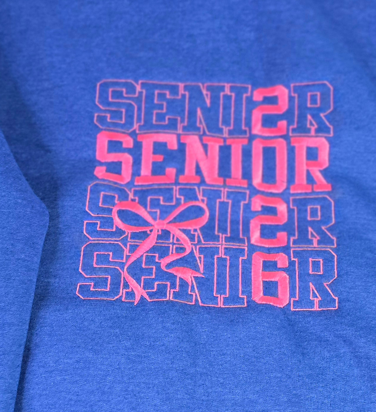 Senior 2026 Embroidery Sweatshirts and Hoodies