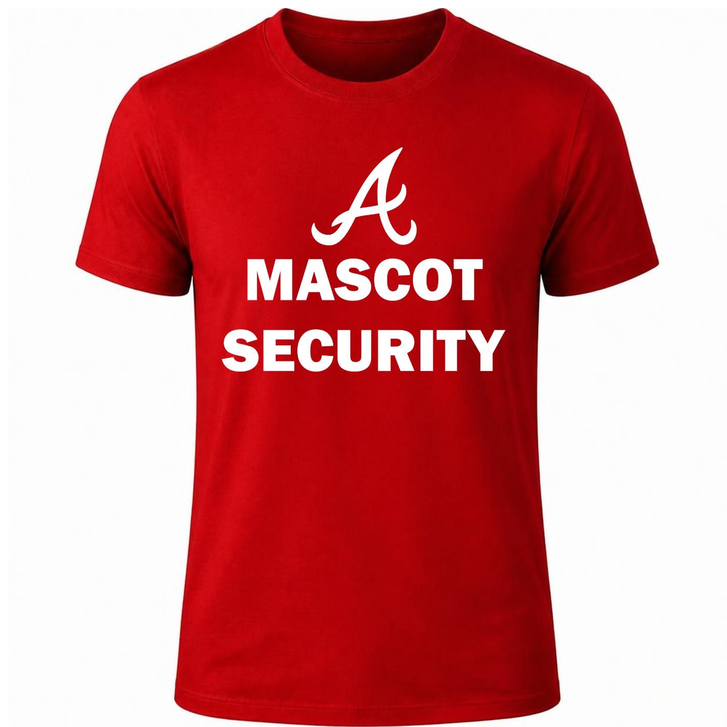 ATLANTA BRAVES MASCOT SECURITY T-SHIRT (RED)
