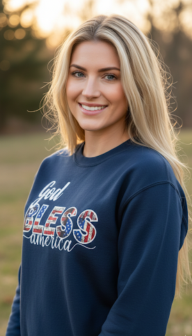 God Bless America Embroidery Applique collections