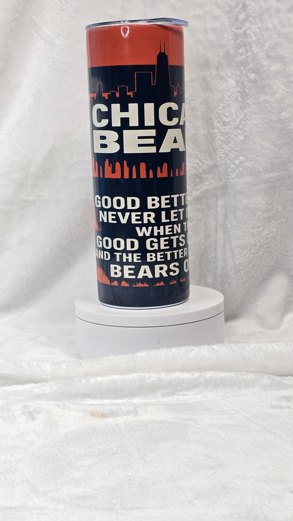 GOOD BETTER BEST... 20oz Chicago Bears Tumbler
