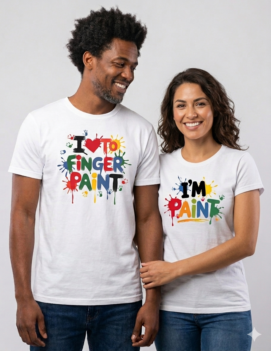 I Love to Finger Paint/ I'm Paint Shirt Collection