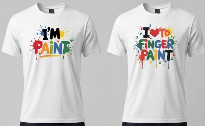 I Love to Finger Paint/ I'm Paint Shirt Collection