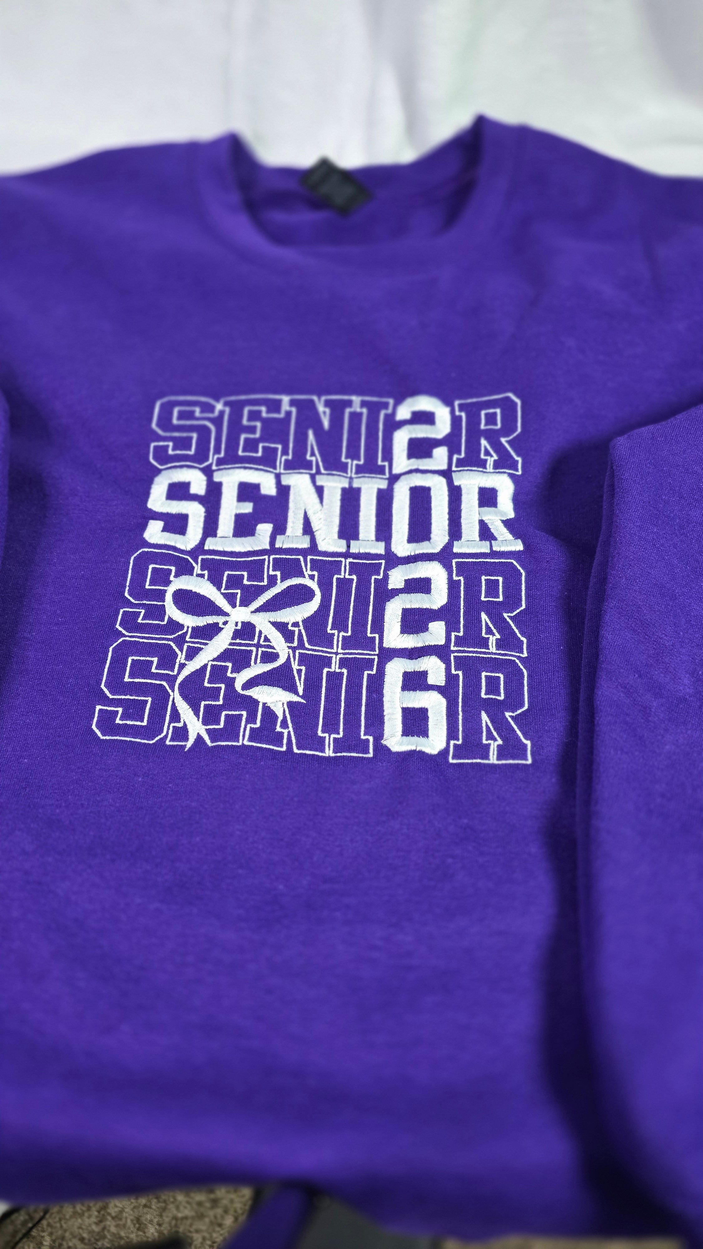 Senior 2026 Embroidery Sweatshirts and Hoodies