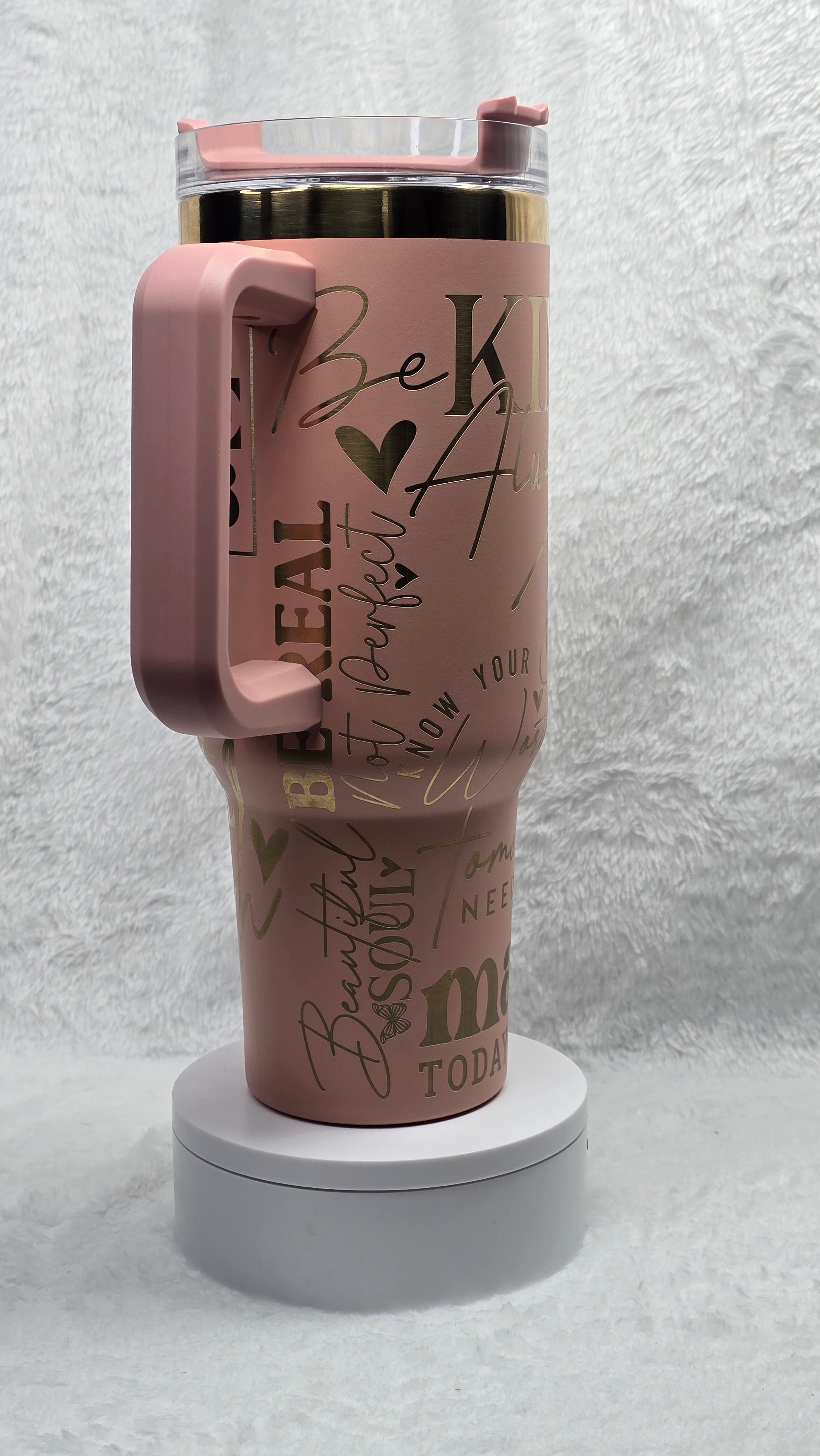 Inspirational, Daily Affirmation 40oz Laser-Engraved Tumbler