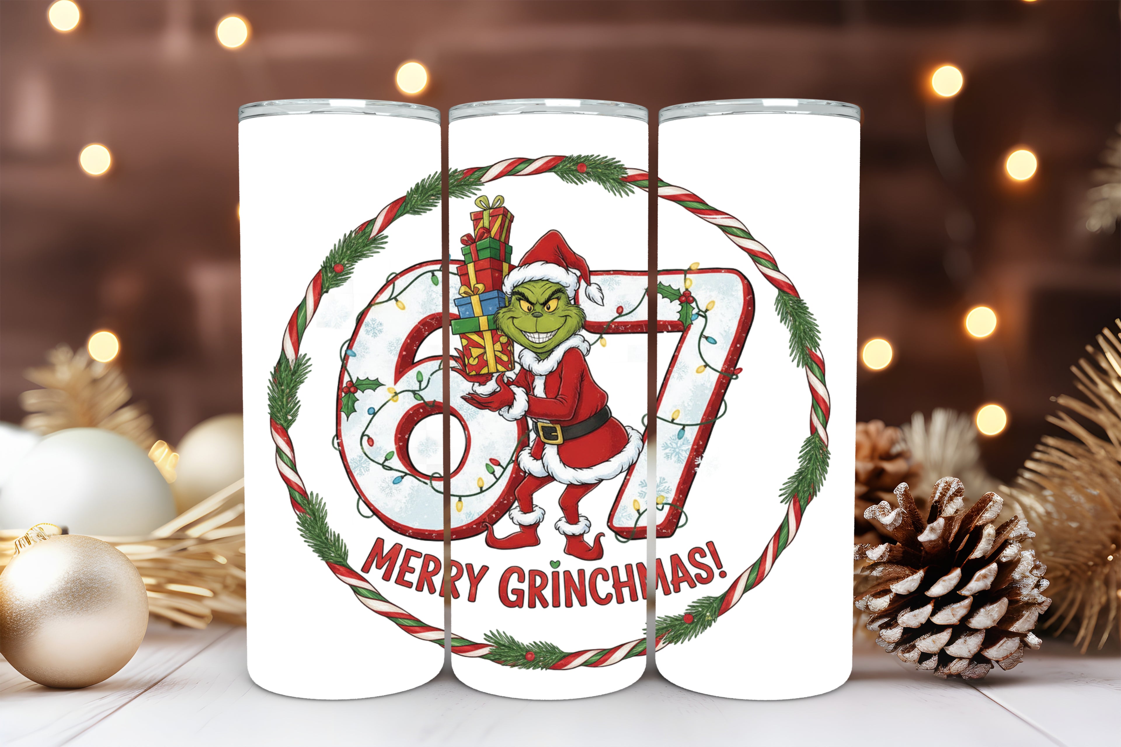 Six Seven Theme Christmas 20oz Tumbler