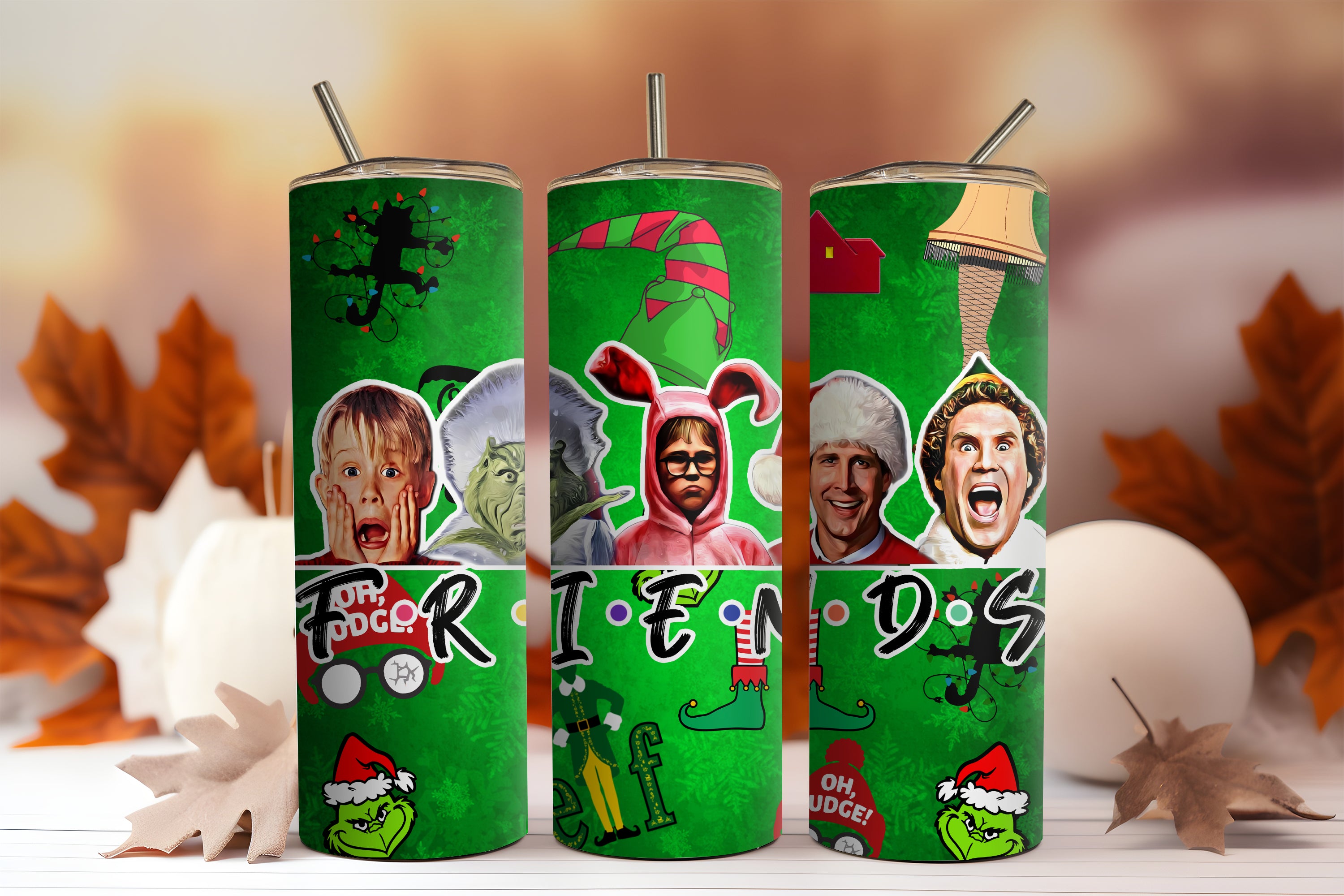 Christmas Theme 20oz Tumblers Buy2 Get 1 Free